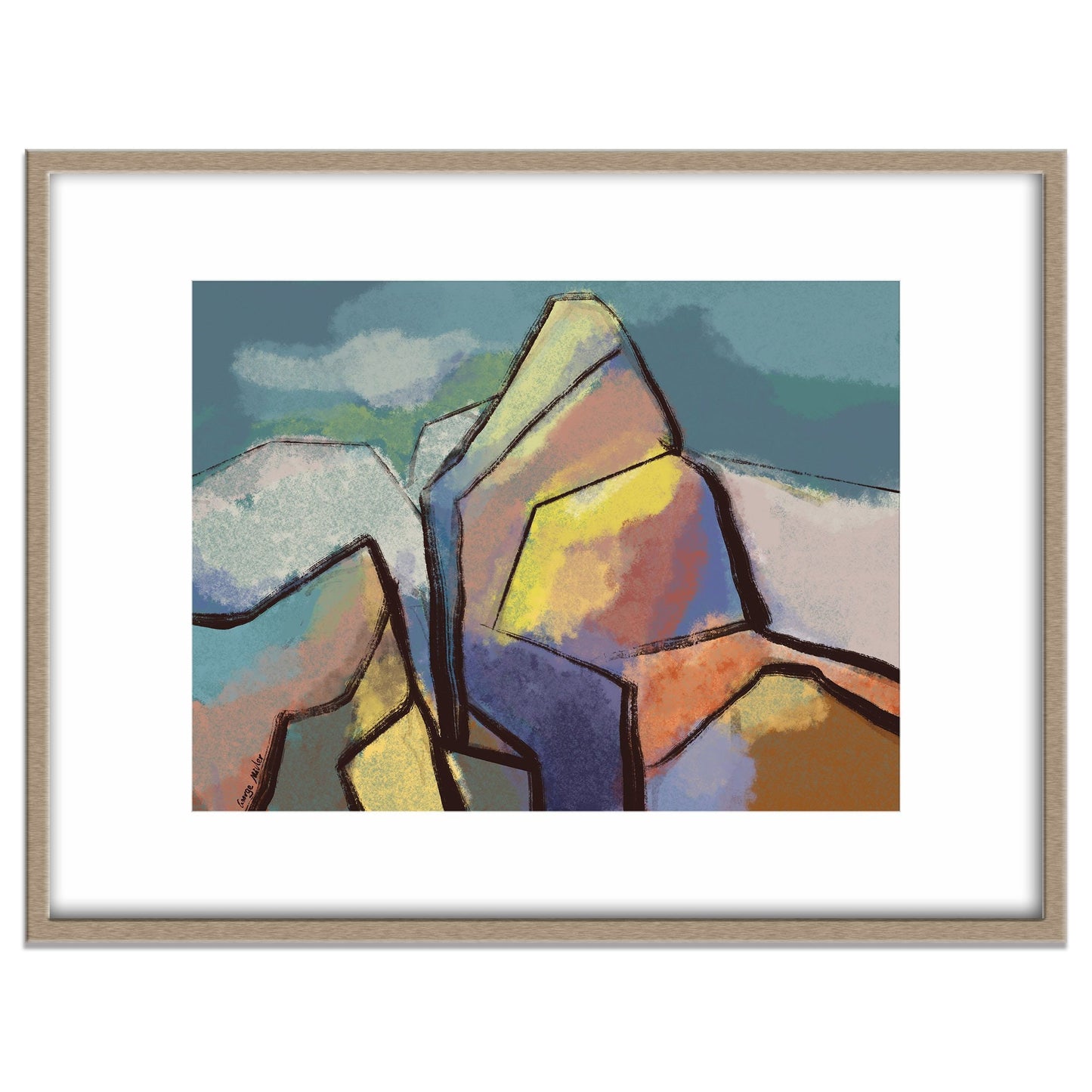 Abstract Art Print, Mountain landscape Print, Wall Decor Dorm, Abstract Art, Art Prints, Artwork Original, Modern Wall Art, Original Art