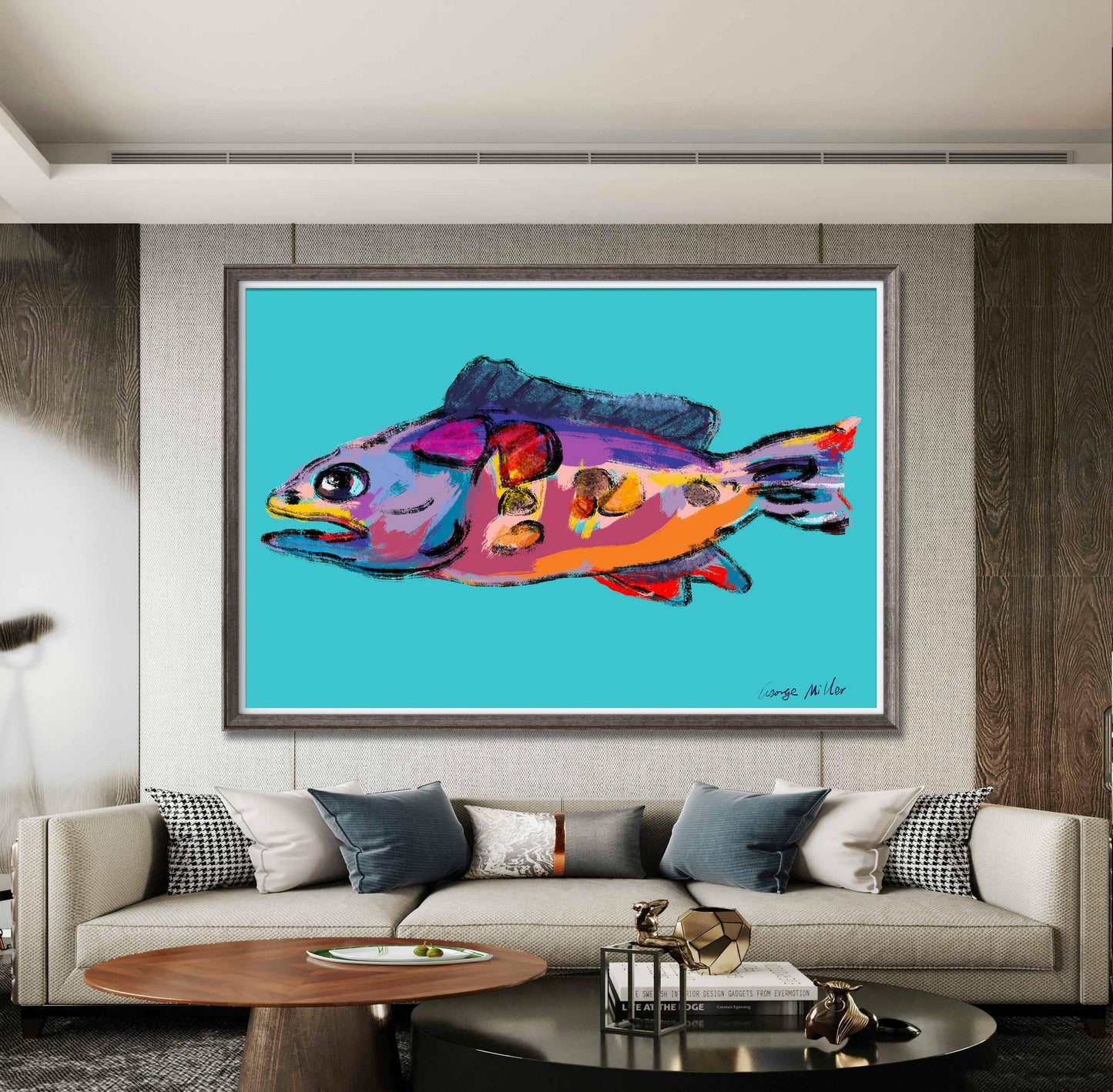Tropical Fish Print, Abstract Art Print, Wall Art Abstract, Abstract Artwork, Art Prints, Artwork, Modern Art Print, Original Modern Art