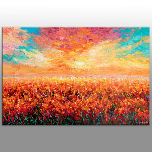 Landscape Painting, Oil Painting Tuscany Landscape, Large Abstract Painting, Abstract Painting, Large Wall Art Canvas, Modern Art