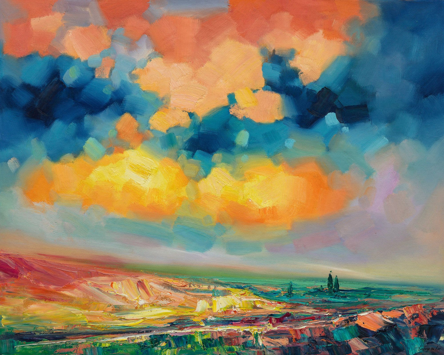 Abstract Landscape Oil Painting, Canvas Art, Paintings On Canvas, Large Landscape Paintings On Canvas, Framed Wall Art, Home Office Decor