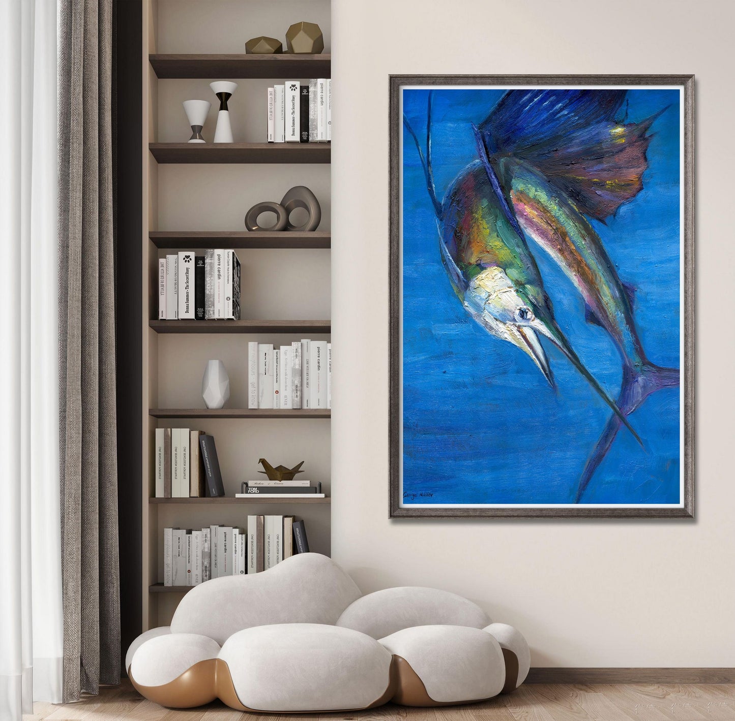 Giclée Print Sailfish, Print, Watercolor Painting Flowers, Wall Art Prints Nature, Abstract Art Print, Art, Artwork Original, Modern Art