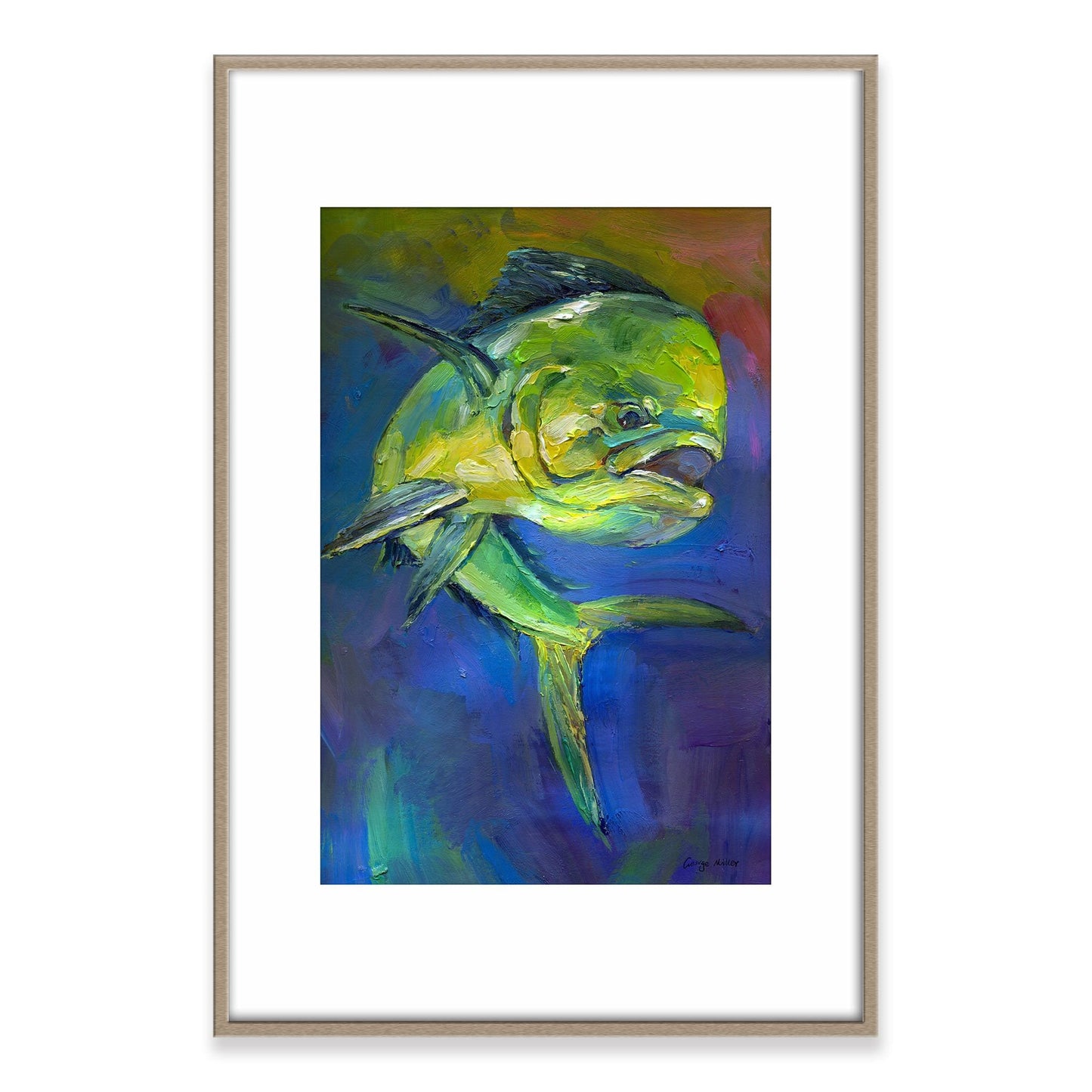 Prints Wall Art, Mahi Mahi Fish Green, Wall Art Abstract, Abstract Wall Art, Art Prints Canvas, Artwork, Modern Art Print, Large Poster