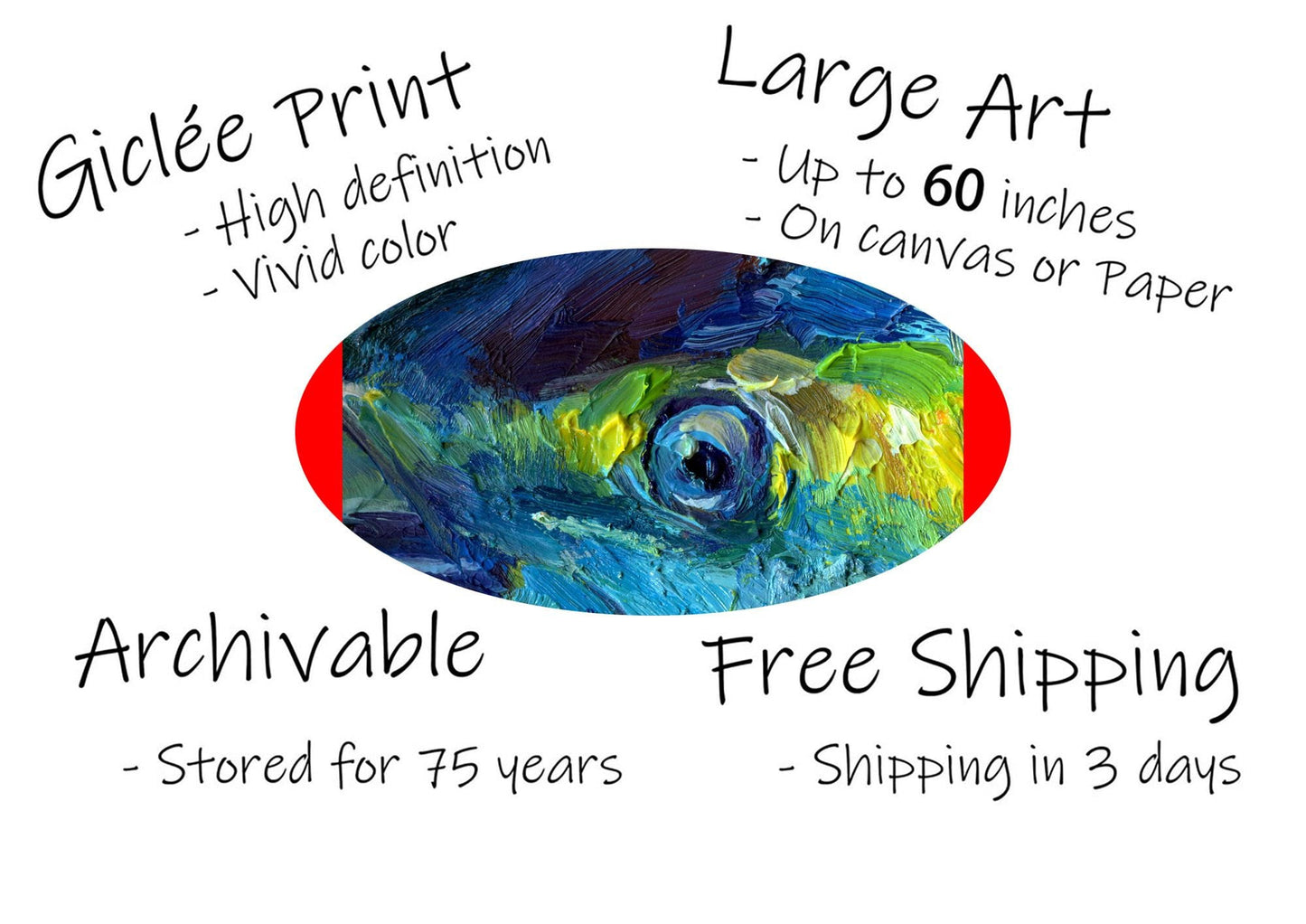 Giclée Print Tuna Fish, Prints, Watercolor Print, Wall Art Prints Nature, Abstract Art, Art Print, Artwork, Modern Wall Décor, Large Print