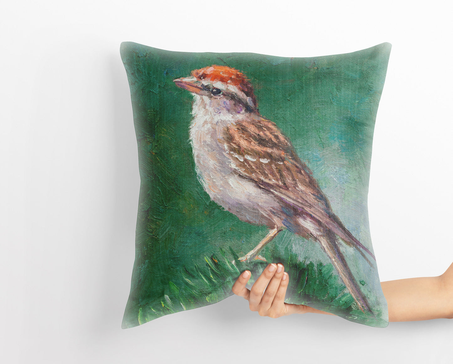 Tapestry Pillows, House Finch Bird Pillow, Soft Pillow Cases, Bright Yellow Pillow, Fun Pillow Cases, 24X24 Pillow Case, Housewarming Gift