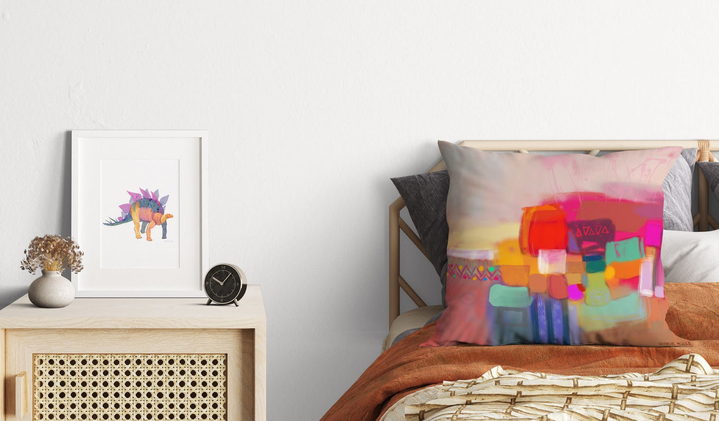 Pillow Cover, Abstract Throw Pillow, Designer Pillow, Colorful Pillow Case, Contemporary Pillow, Square Pillow, Housewarming Gift, Fashion