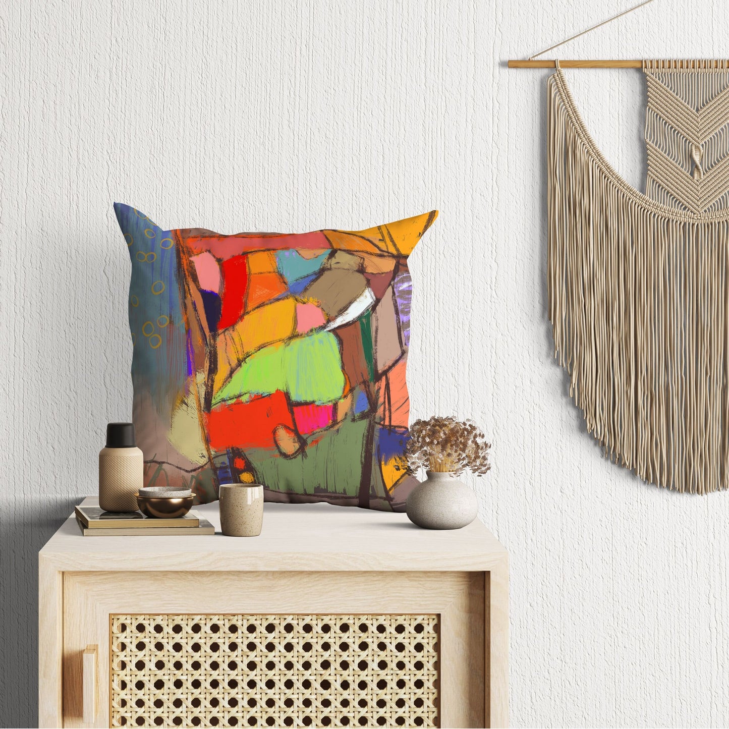 Abstract Throw Pillow, Designer Pillow, Colorful Pillow Case, Contemporary Pillow, Large Pillow Cases, Playroom Decor, Holiday Gift