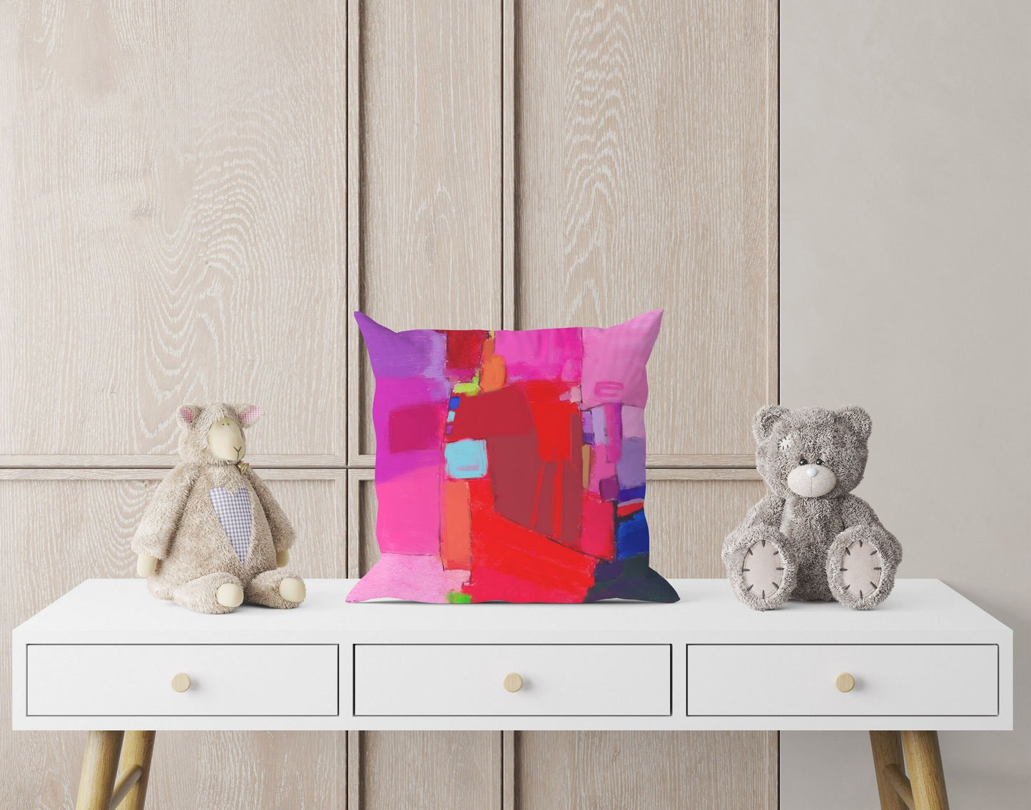 Girl Pillow, Tapestry Pillows, Abstract Pillow Case, Art Pillow, Red Pillow Cases, Modern Pillow, Square Pillow, Housewarming Gift