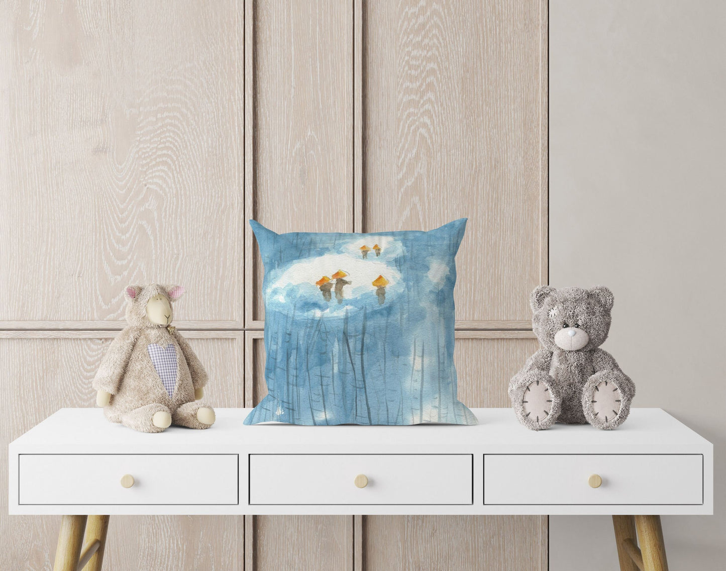 Fantasy Throw Pillow Cover, Abstract Pillow, Soft Pillow Cases, Blue Pillow, Cute Pillow Cases, 18 X 18 Pillow Covers, Housewarming Gift