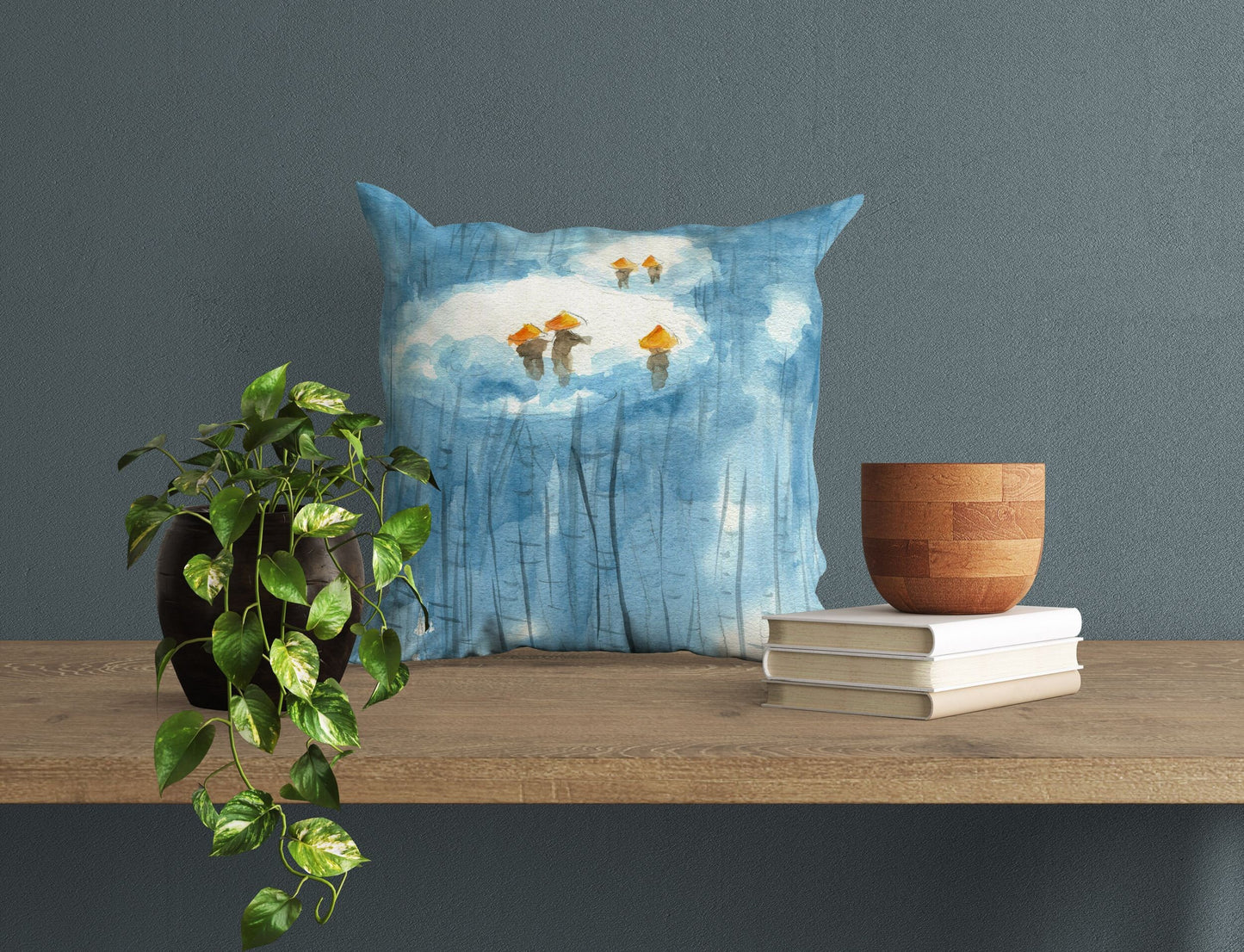 Fantasy Throw Pillow Cover, Abstract Pillow, Soft Pillow Cases, Blue Pillow, Cute Pillow Cases, 18 X 18 Pillow Covers, Housewarming Gift