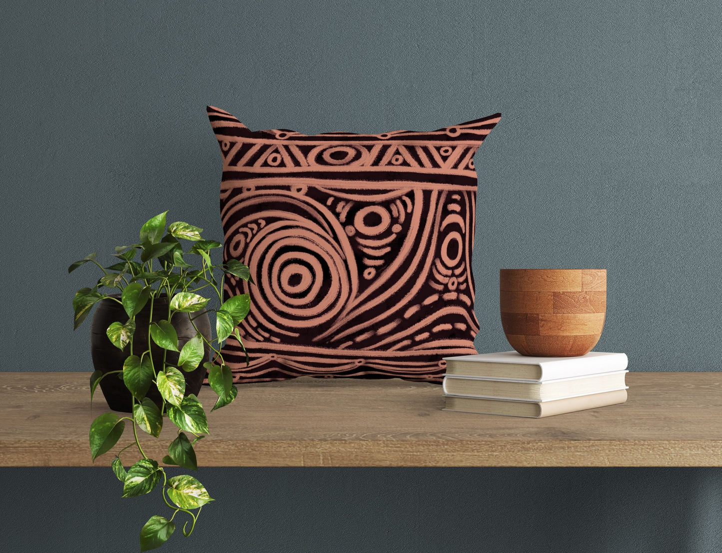 Aboriginal Art, Throw Pillow, Abstract Art Pillow, Designer Pillow, Colorful Pillow Case, Beautiful Pillow, 16X16 Case, Housewarming Gift