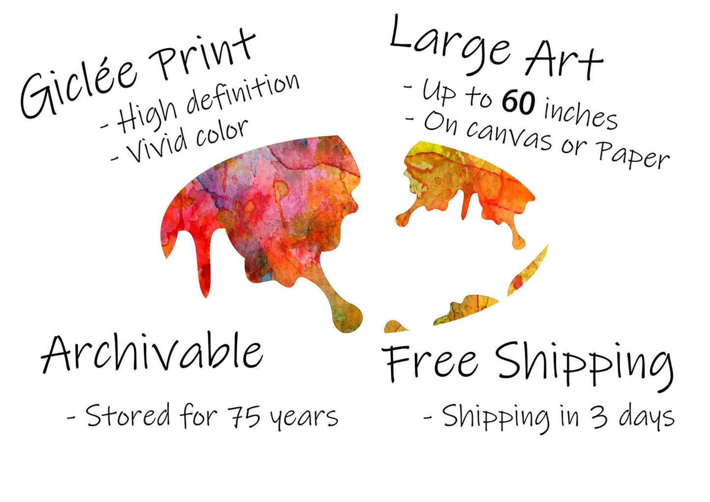 Butterflies Print, Canvas Art, Wall Art Prints, Abstract Art Prints, Art Prints Watercolor, Modern Wall Décor, Large Art, Kids Room Décor