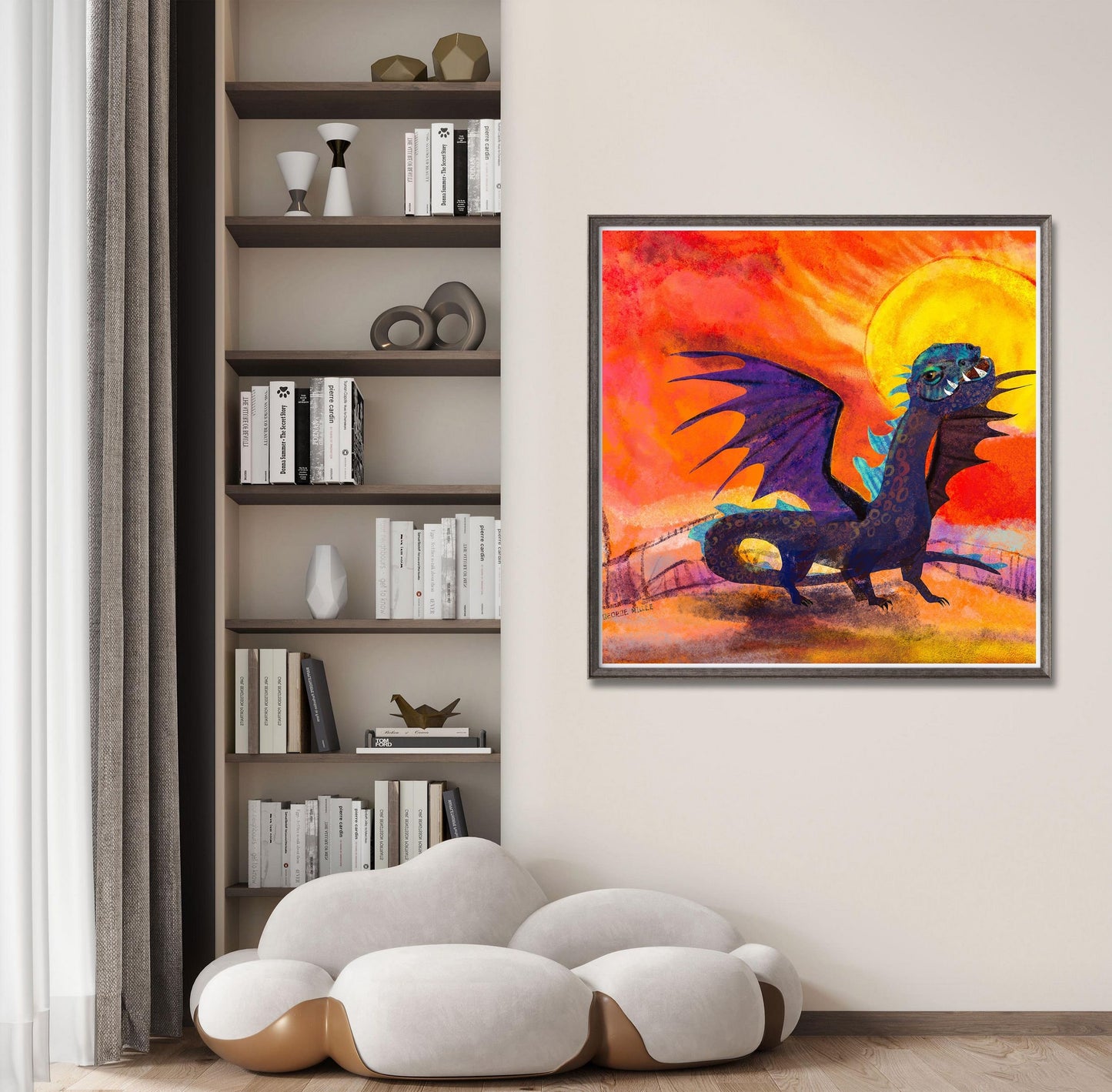 Dragon Print, Watercolor Print, Wall Art Abstract, Abstract Painting, Art Print Watercolor, Artwork, Modern Wall Art, Art Poster Abstract