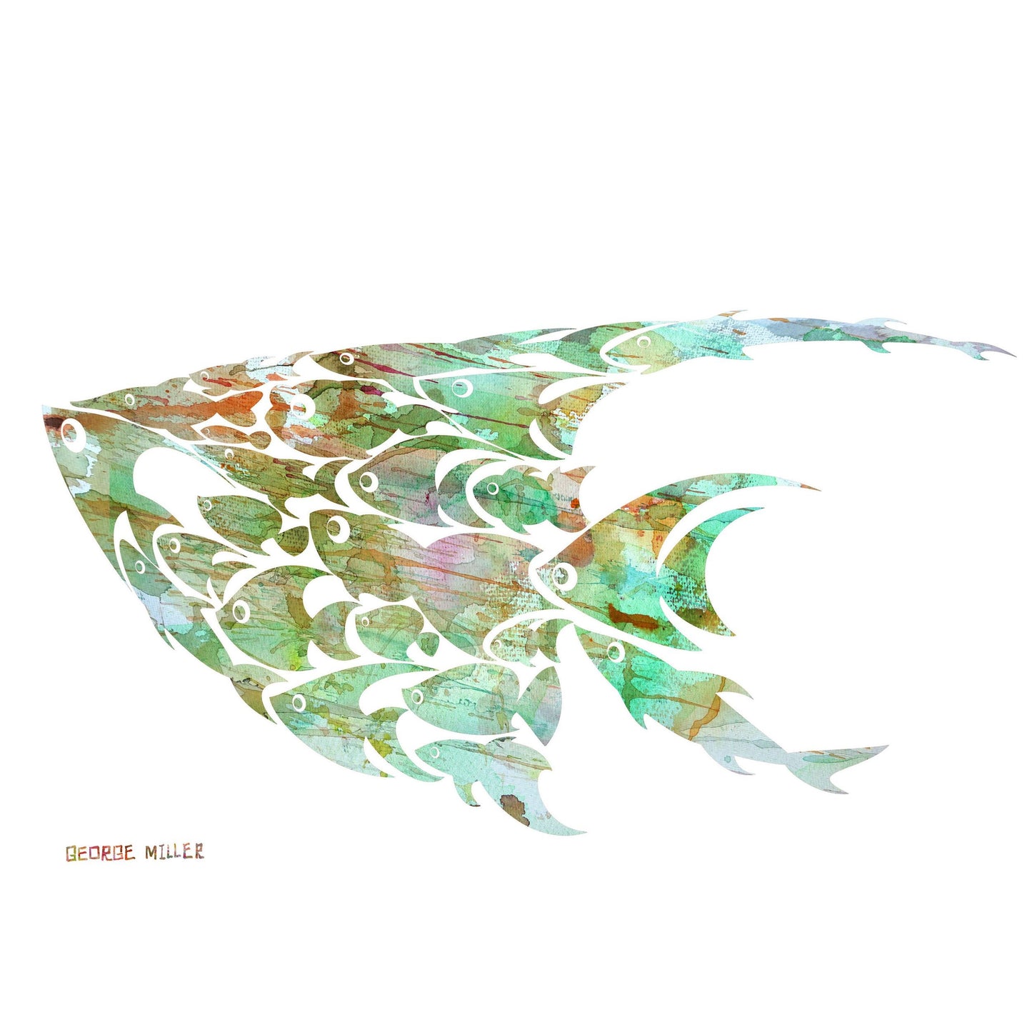 Prints Art, Abstract Canvas Print Fish, Wall Prints Minimalist, Abstract Art Print, Art Print, Artwork, Modern Art, Kids Room Decor