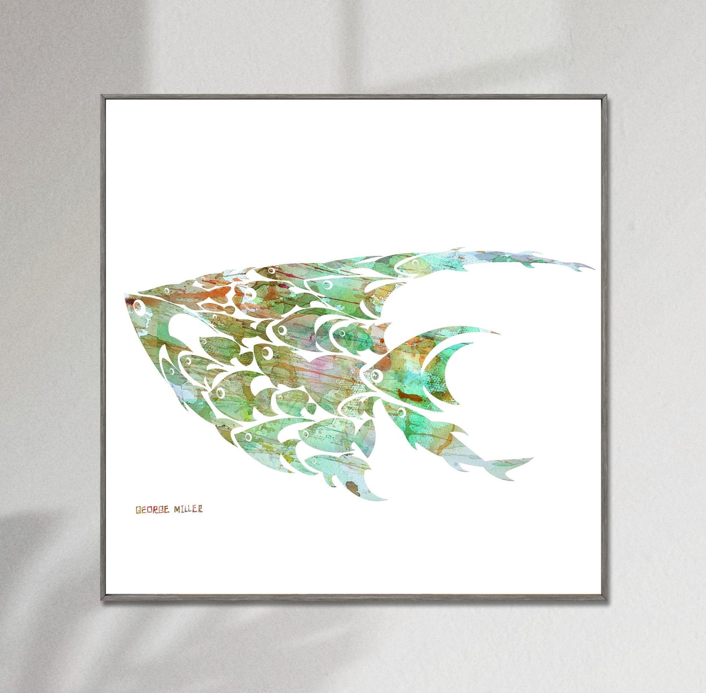 Prints Art, Abstract Canvas Print Fish, Wall Prints Minimalist, Abstract Art Print, Art Print, Artwork, Modern Art, Kids Room Decor