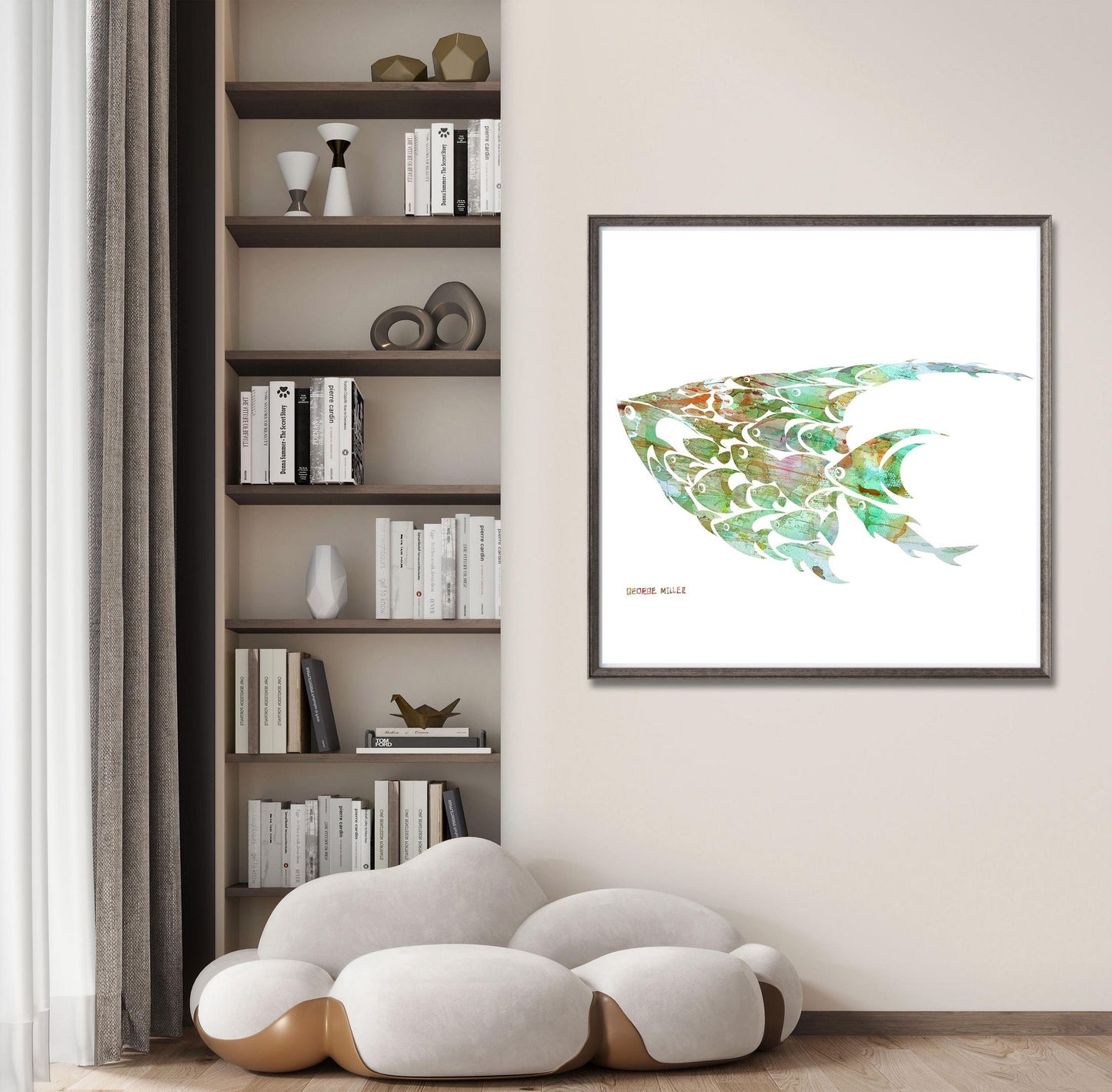 Prints Art, Abstract Canvas Print Fish, Wall Prints Minimalist, Abstract Art Print, Art Print, Artwork, Modern Art, Kids Room Decor