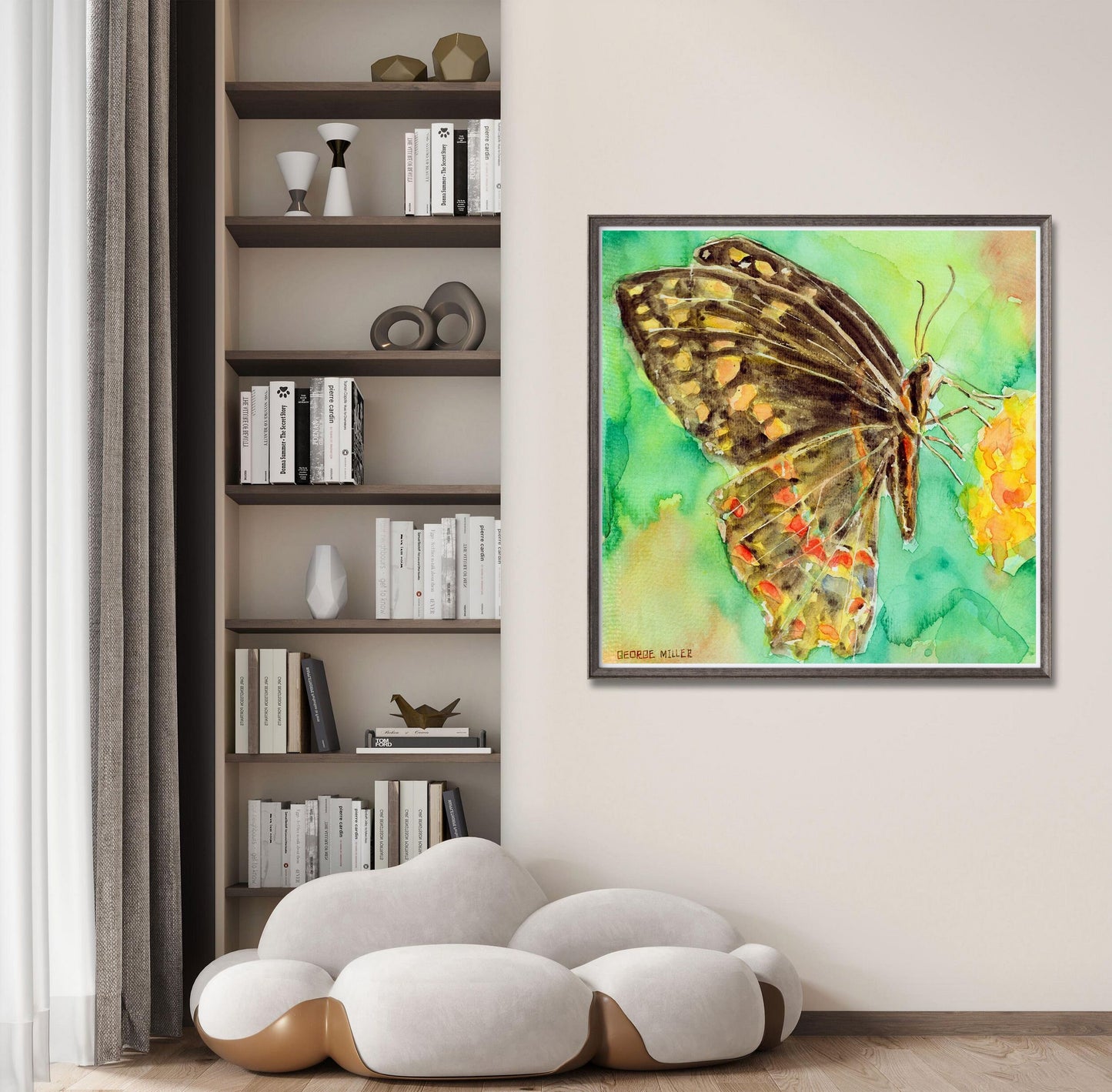 Giclée Print Butterfly, Print, Watercolor Flowers Print, Wall Art Abstract, Abstract Print, Fine Art Prints, Artwork, Modern Art Print