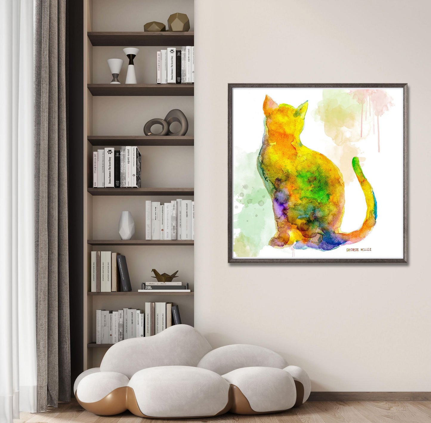 Print Wall Art, Cat Watercolor Print, Wall Art Prints, Abstract Artwork, Art Prints Watercolor, Artwork Poster, Modern Art, Kids Room Décor
