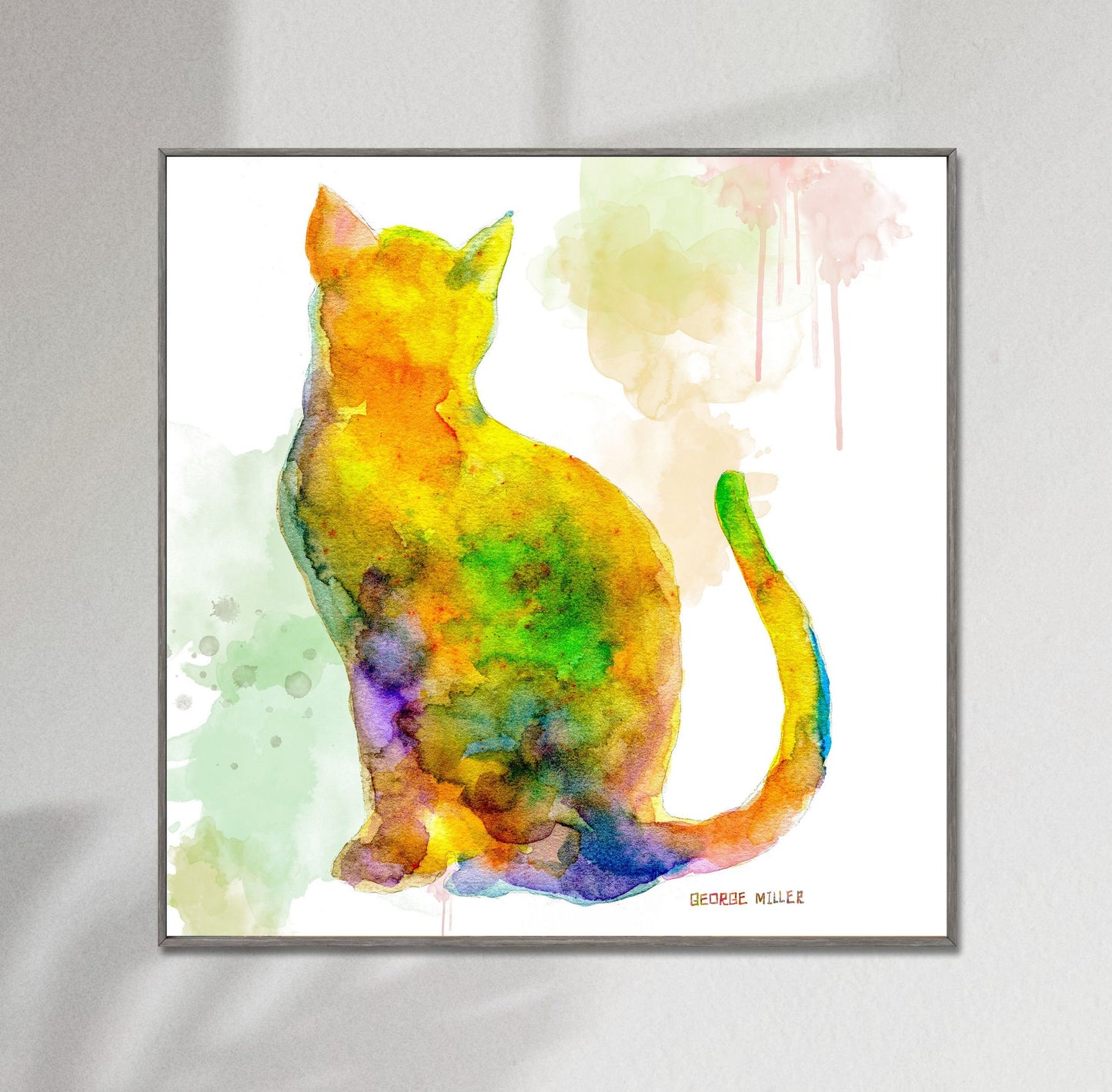 Print Wall Art, Cat Watercolor Print, Wall Art Prints, Abstract Artwork, Art Prints Watercolor, Artwork Poster, Modern Art, Kids Room Décor