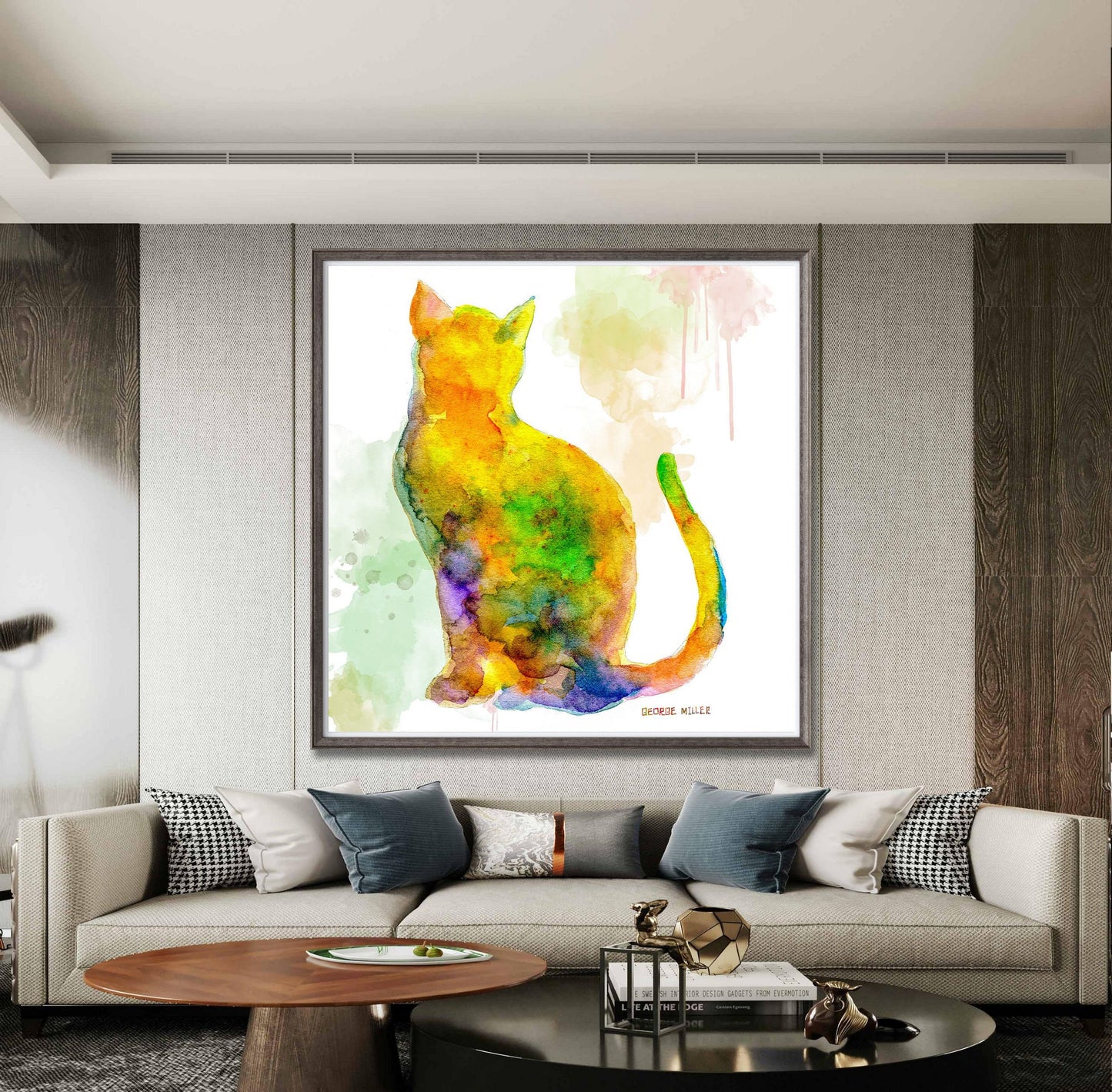Print Wall Art, Cat Watercolor Print, Wall Art Prints, Abstract Artwork, Art Prints Watercolor, Artwork Poster, Modern Art, Kids Room Décor
