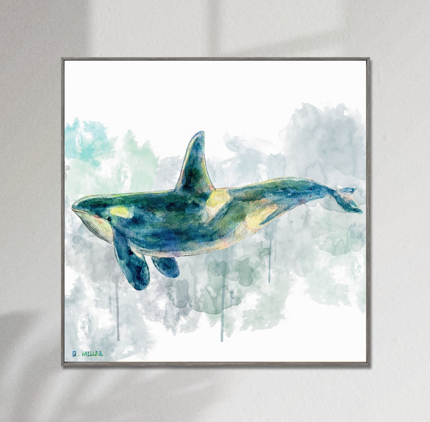 Giclée Print An Orca, Watercolor Print, Wall Prints, Abstract Painting, Art Prints, Artwork Original, Modern Wall Décor, Original Painting