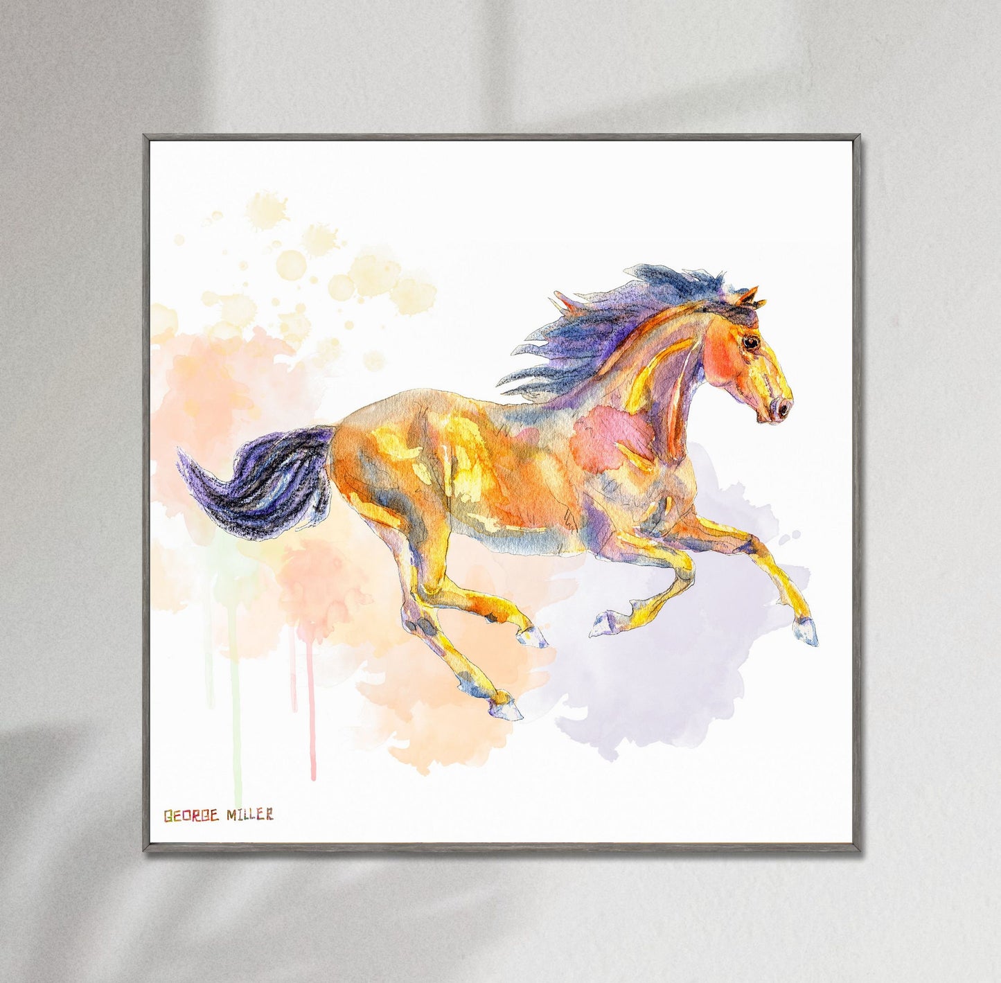Horse Print, Watercolor Print, Wall Prints, Abstract Artwork, Art Prints, Artwork, Modern Art, Original Art, Dorm Décor, Birthday Gift