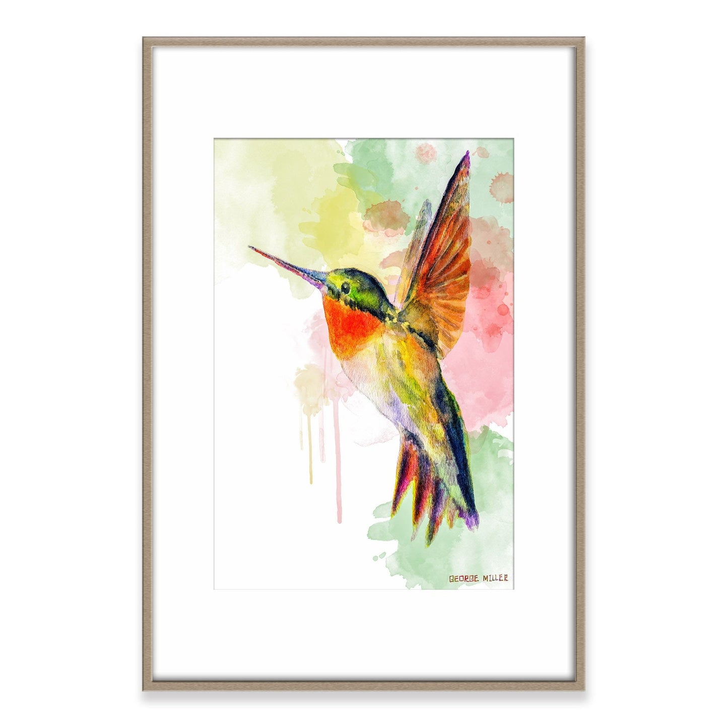 Canvas Print Hummingbird, Wall Prints Minimalist, Abstract Art Print, Art, Artwork Original, Modern Art, Original Artwork Painting