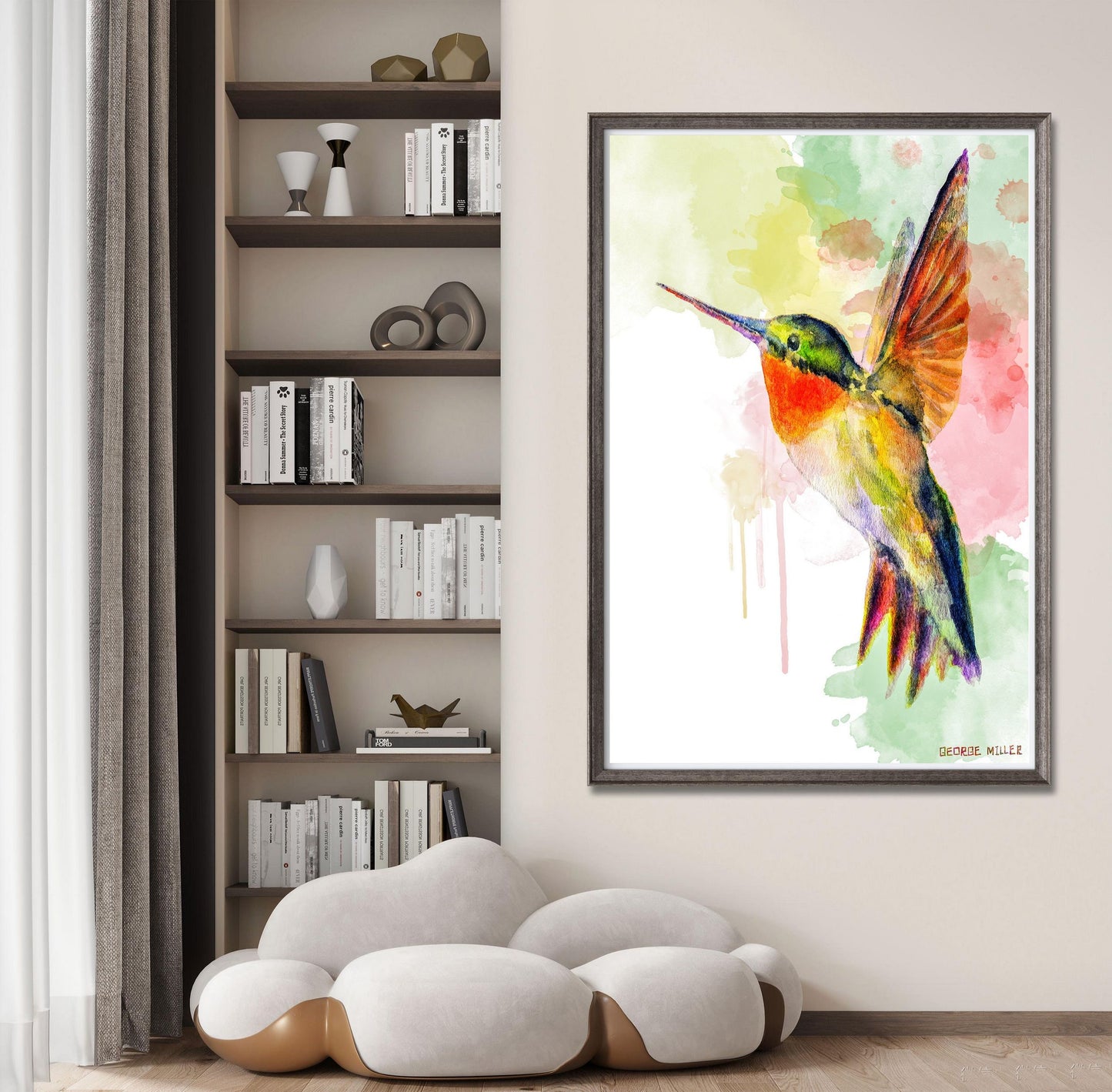 Canvas Print Hummingbird, Wall Prints Minimalist, Abstract Art Print, Art, Artwork Original, Modern Art, Original Artwork Painting