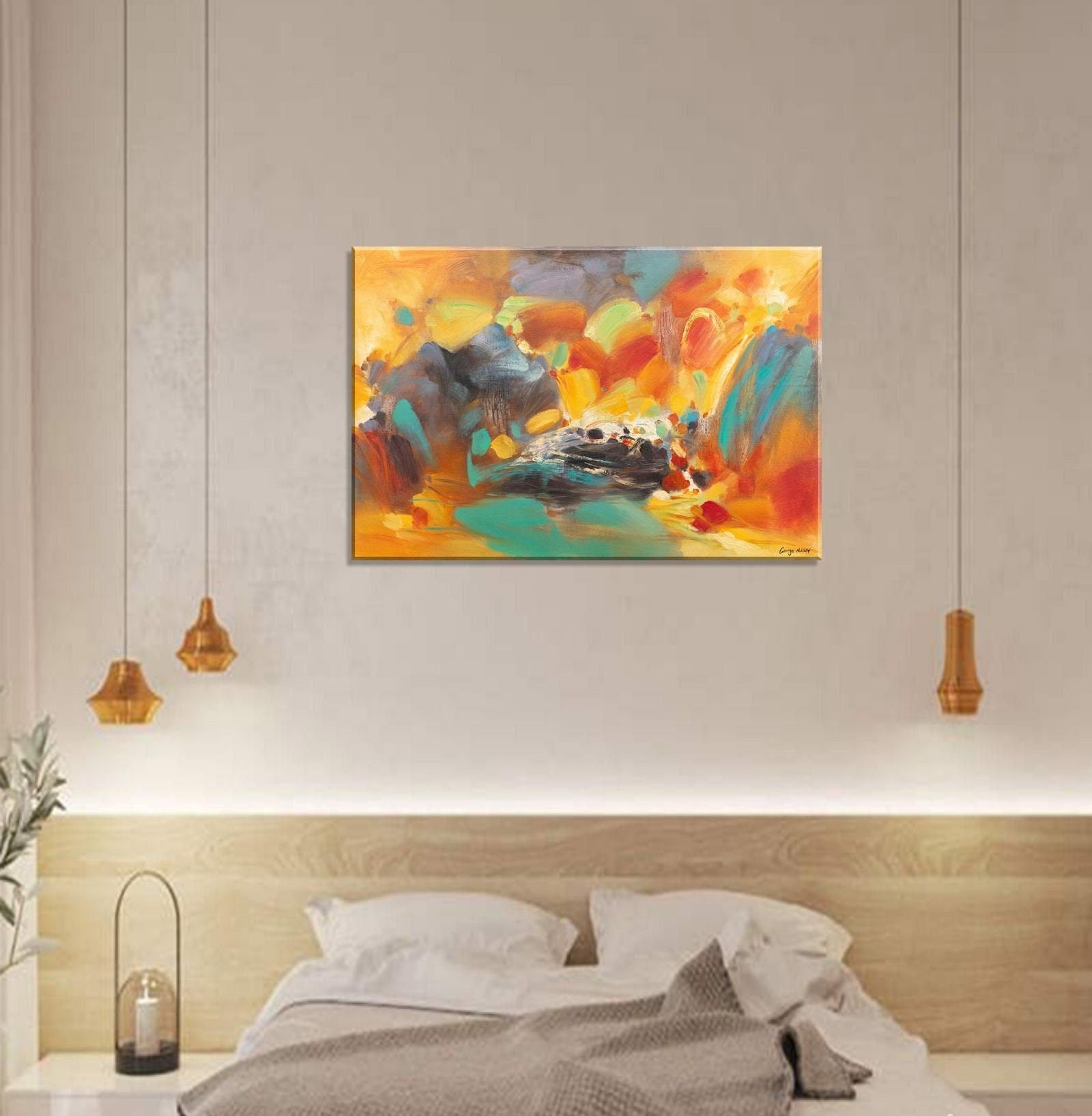 Abstract Painting, Modern Painting, Original Painting, Bedroom Wall Decor, Abstract Canvas Art, Large Painting, Oil Painting Abstract