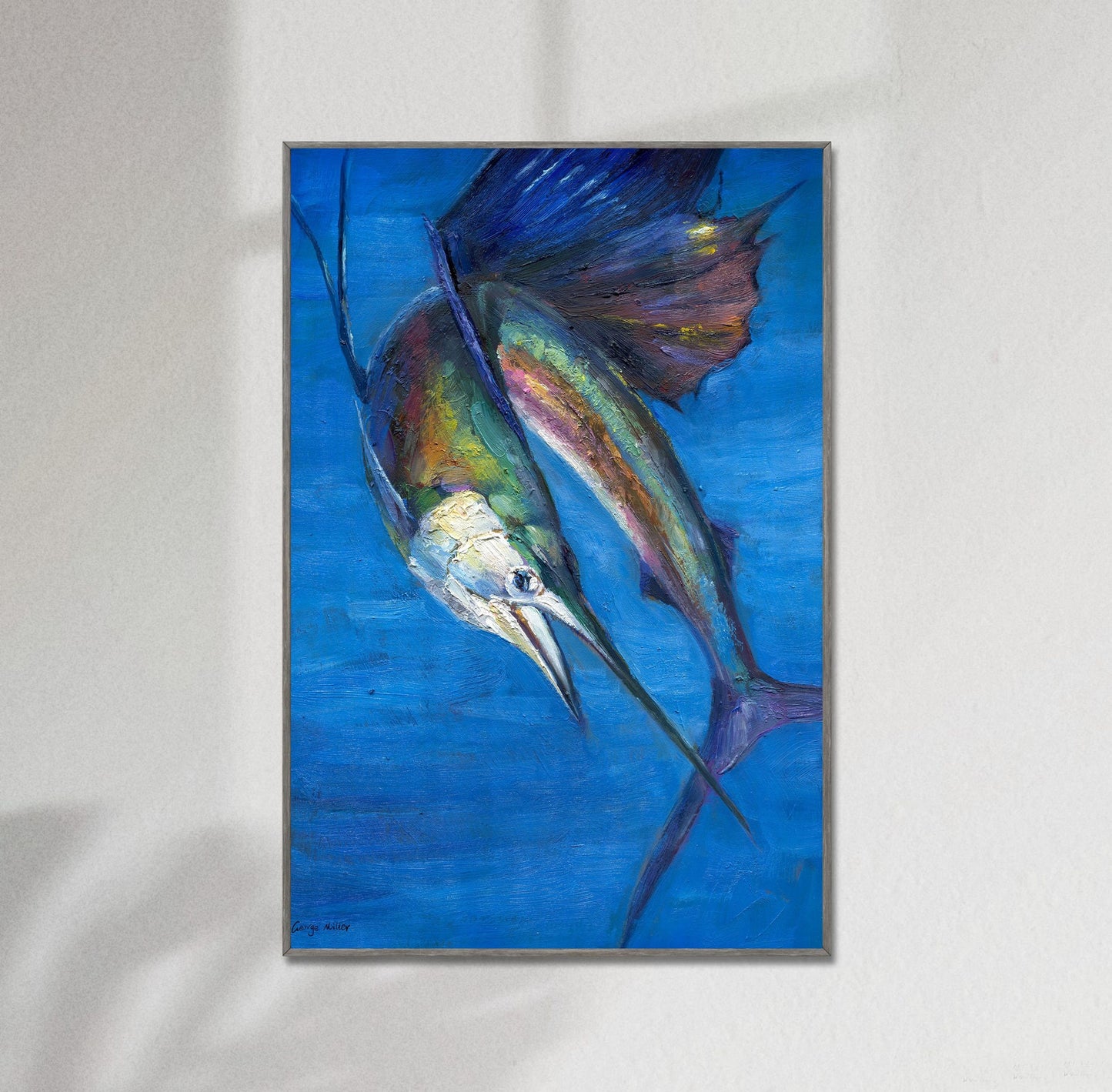 Giclée Print Sailfish, Print, Watercolor Painting Flowers, Wall Art Prints Nature, Abstract Art Print, Art, Artwork Original, Modern Art