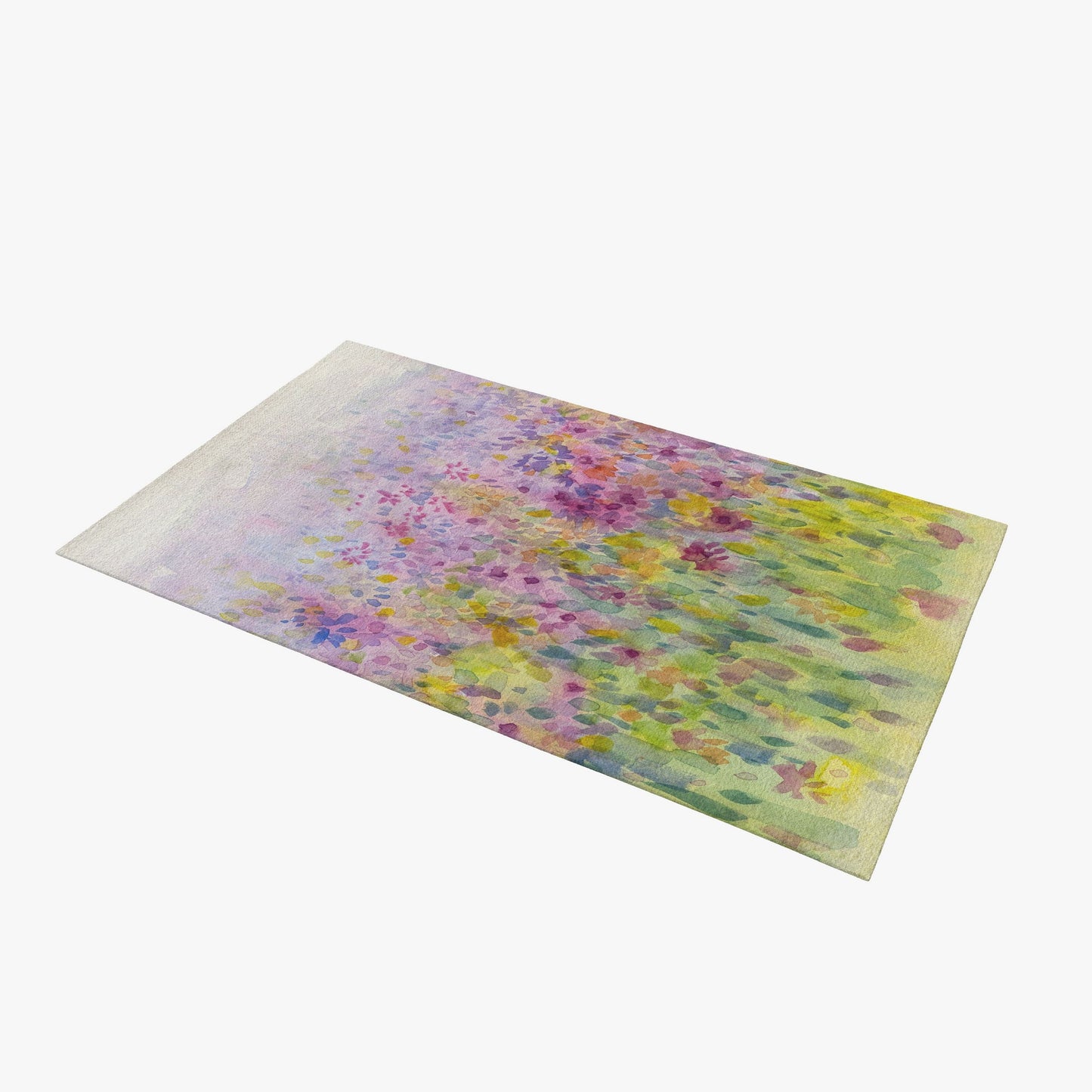 Rugs And Carpet, Large Area Rugs, Thick Carpet, Rectangle Rug, Rainbow Area Rug, Floral Rug, Modern Area Rug, Housewarming Gift, Made In USA
