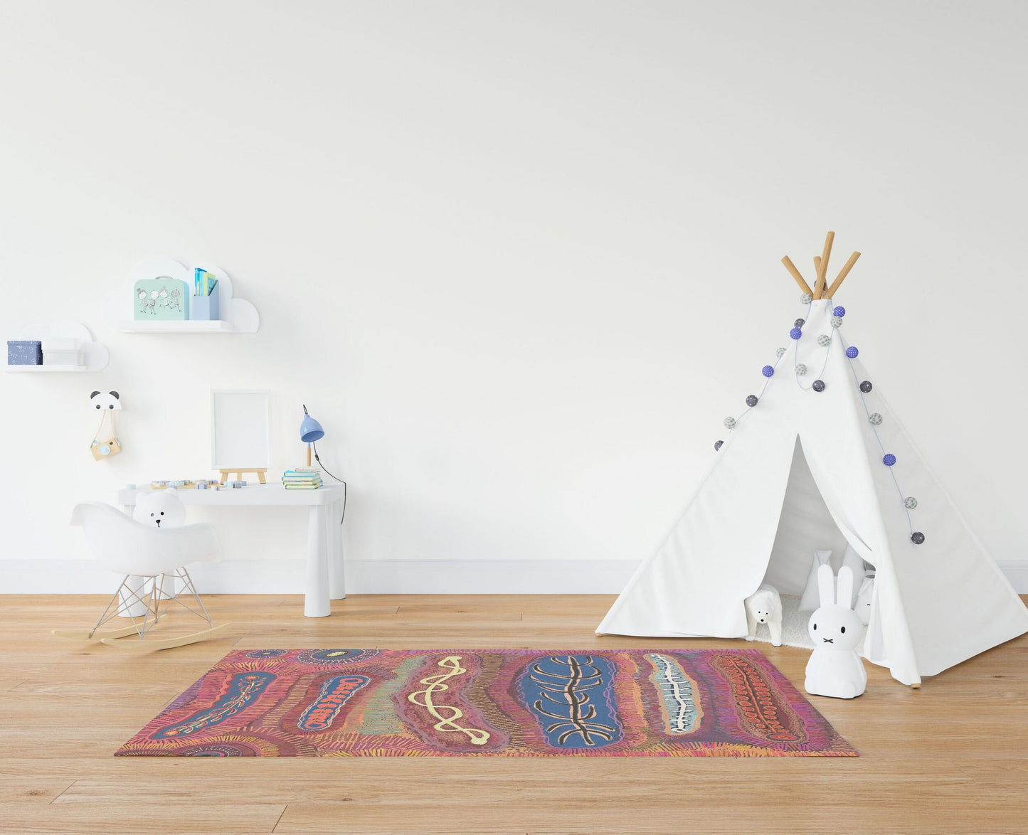 Carpet Rug, Large Rug, Durable Rug, Rectangle Rug, Error, Austrialian Aboriginal Rug, Modern Area Rug, Rugs For Bedroom, Made In USA