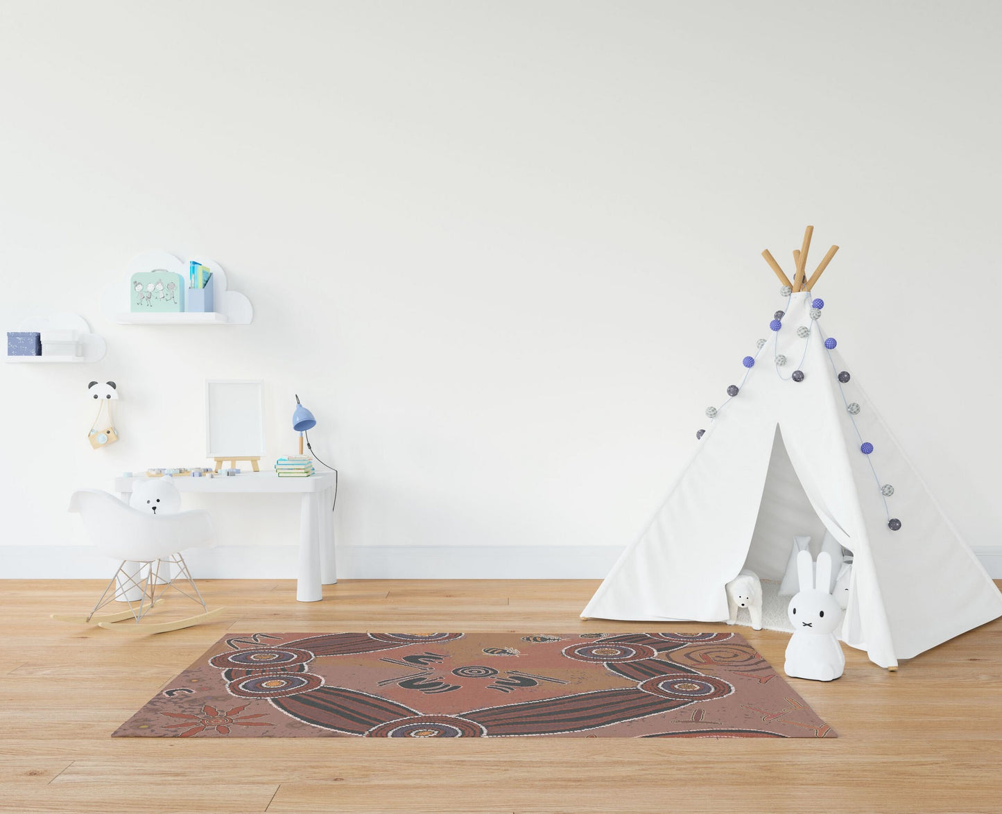 Carpet Rug, Large Area Rug, Durable Rug, Rectangle Area Rug, Brown Rug, Abstract Rug, Ethnic Rug, Gift For Him, Made In Usa, Flat Woven Rug