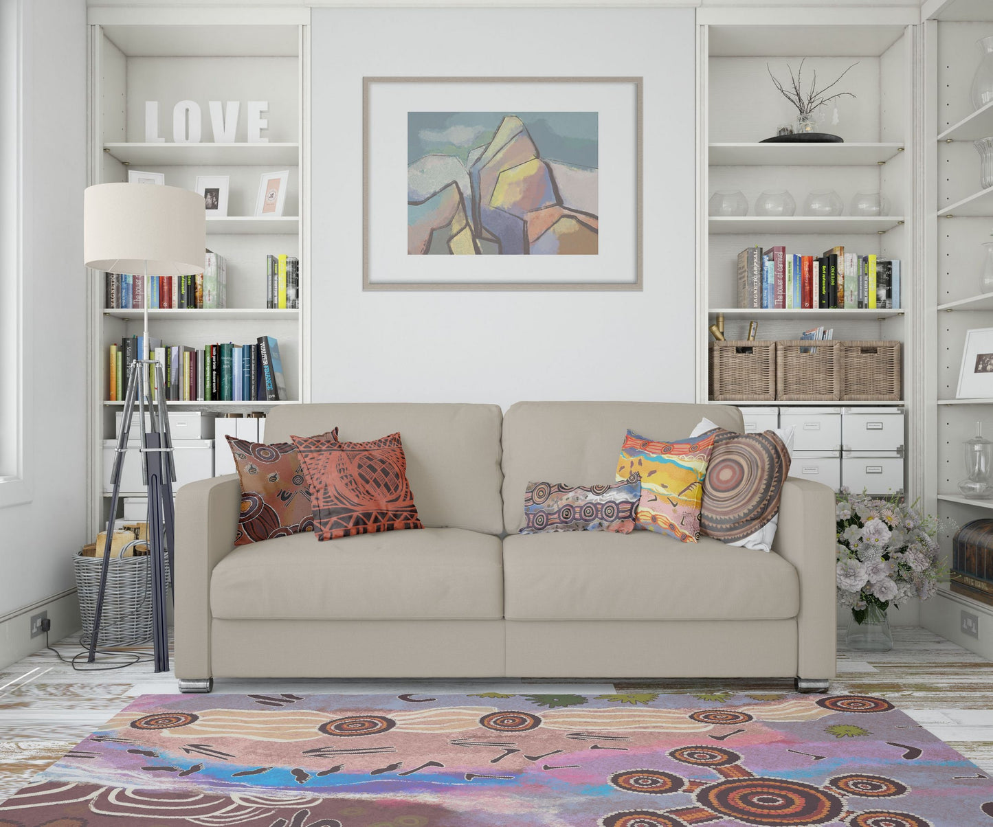 Rugs And Carpet, Thick Carpet, Rectangle Area Rug, Colorful Rug, Modern Area Rug, Living Room Rug, Made In Usa, Flat Woven Rug