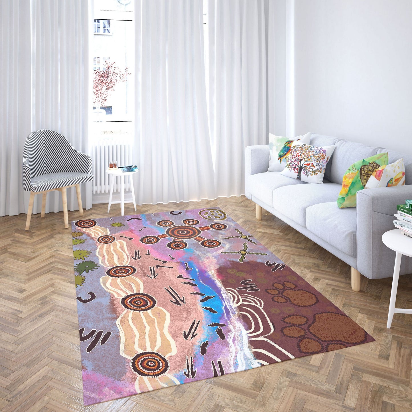 Rugs And Carpet, Thick Carpet, Rectangle Area Rug, Colorful Rug, Modern Area Rug, Living Room Rug, Made In Usa, Flat Woven Rug