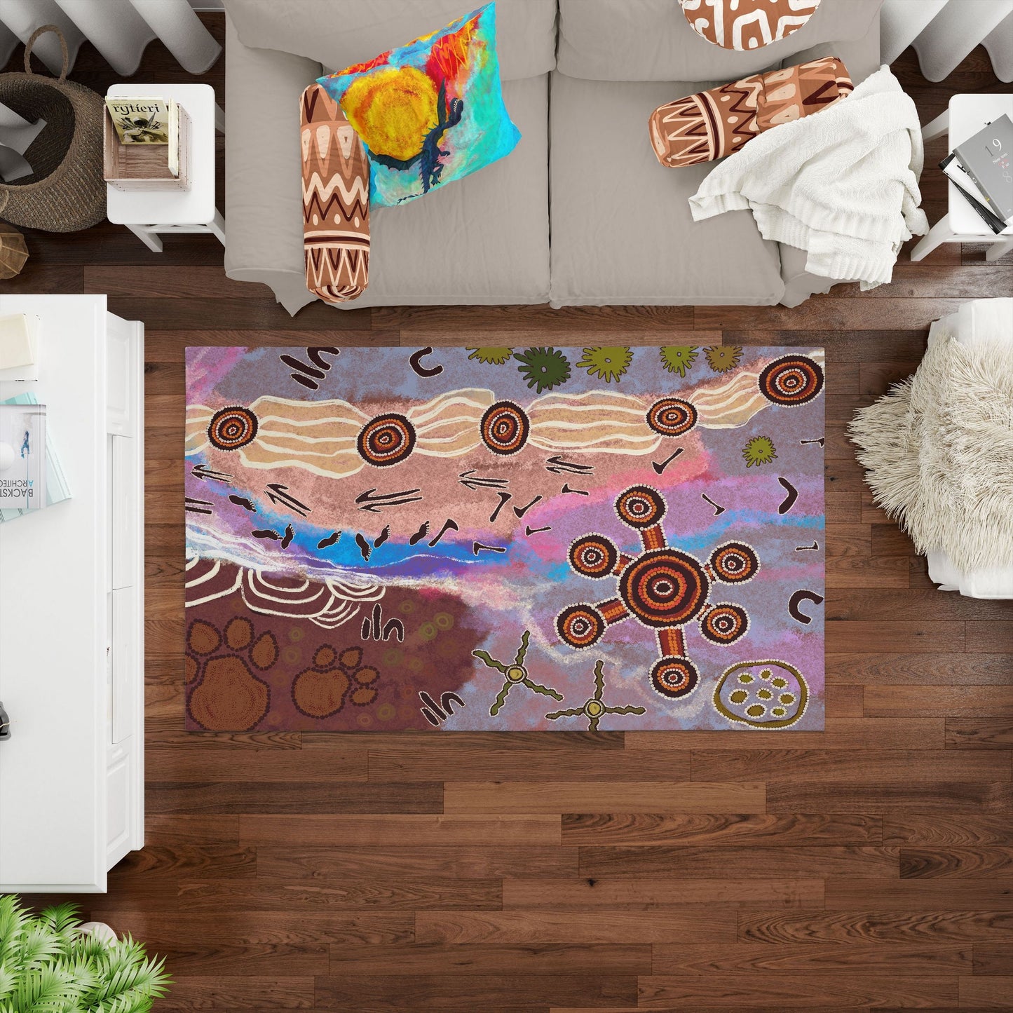 Rugs And Carpet, Thick Carpet, Rectangle Area Rug, Colorful Rug, Modern Area Rug, Living Room Rug, Made In Usa, Flat Woven Rug
