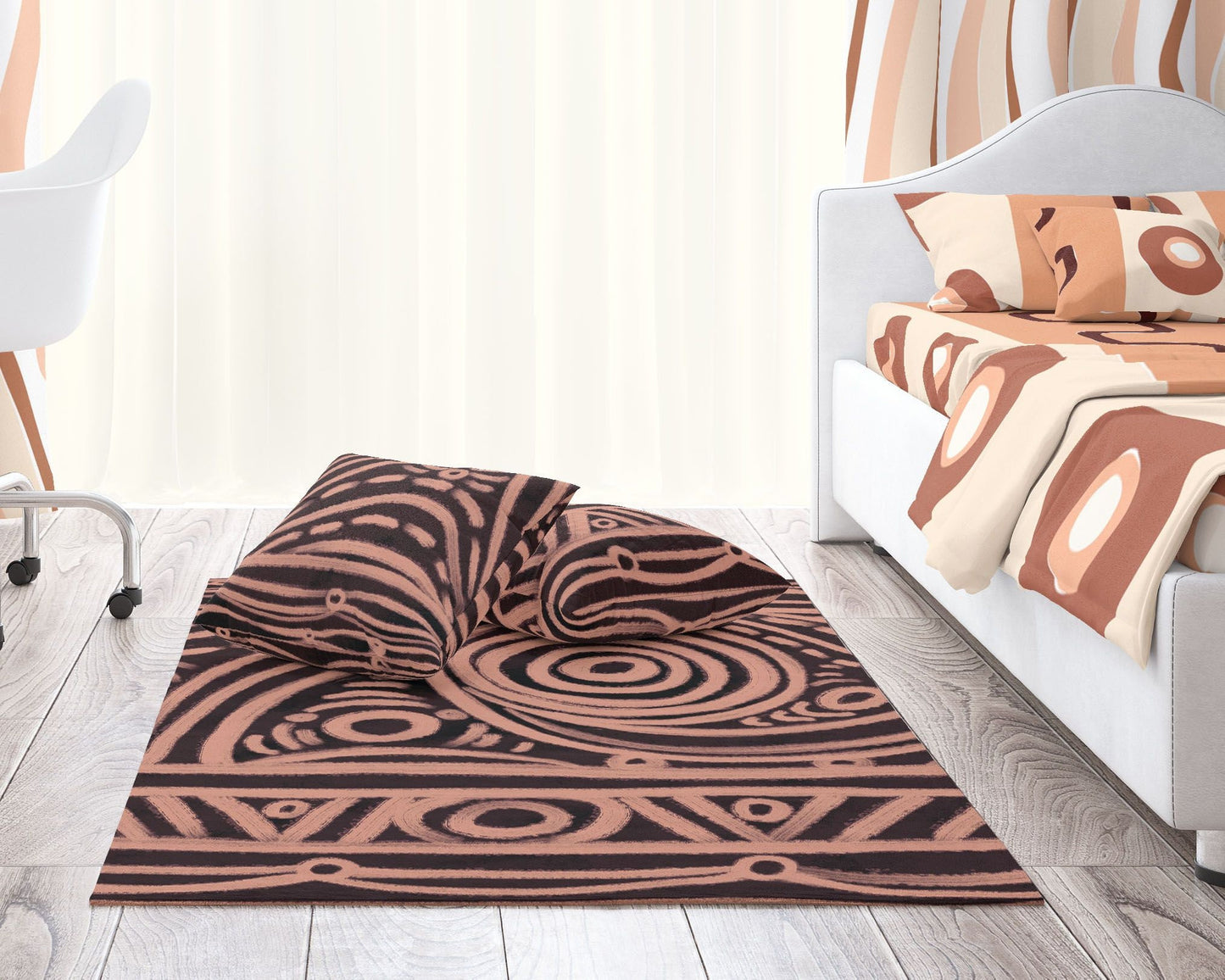 Large Area Rug, Durable Rug, Rectangle Rug, Beige And Black Rug, Abstract Rug, Contemporary Rug, Floor Rugs, Made In Usa, Flat Woven Rug