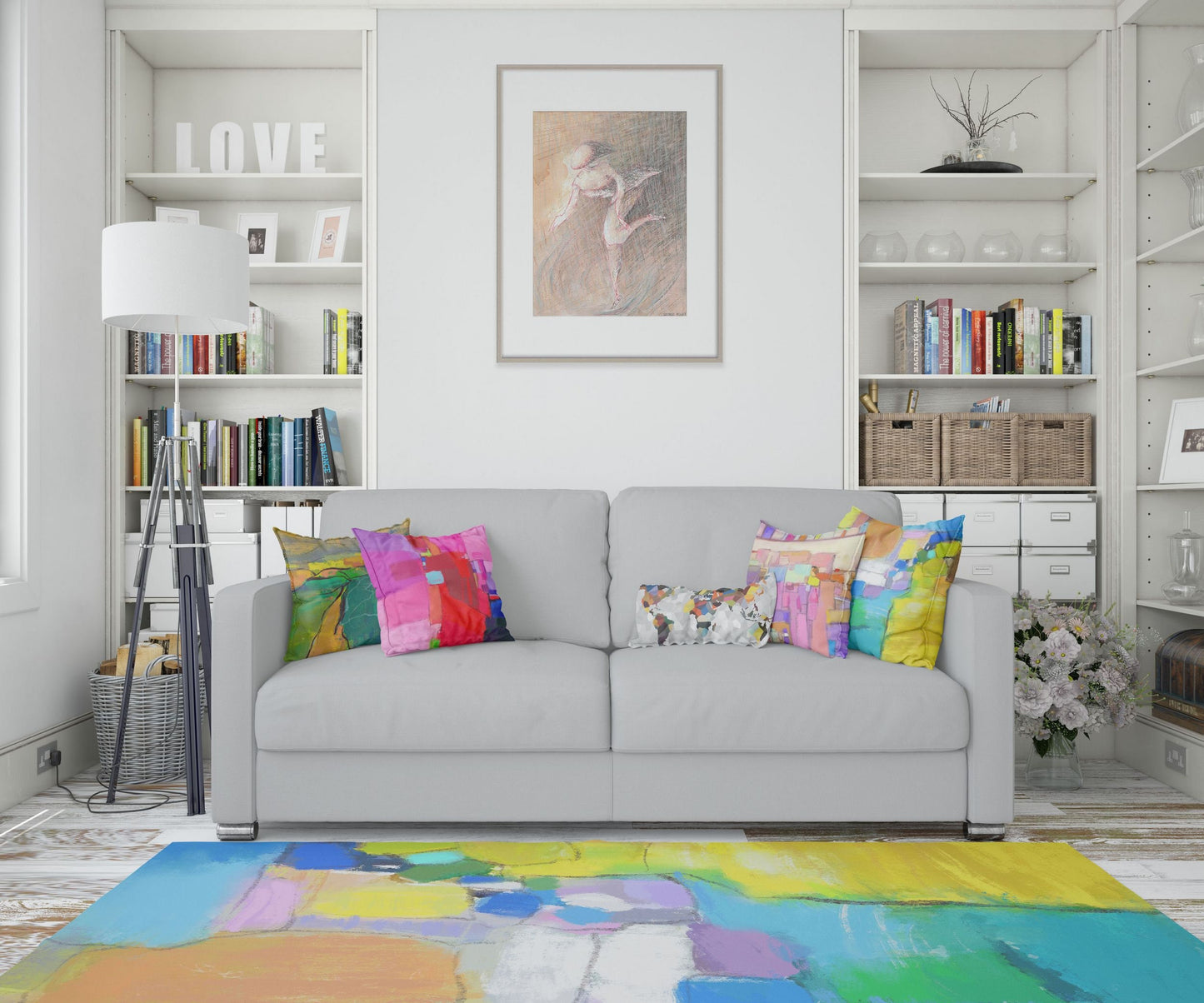 Rugs And Carpet, Large Rug, Thick Carpet, Rectangle Rug, Colorful Rug, Abstract Rug, Stylish Carpet, Home Decor, Made In Usa, Flat Woven Rug