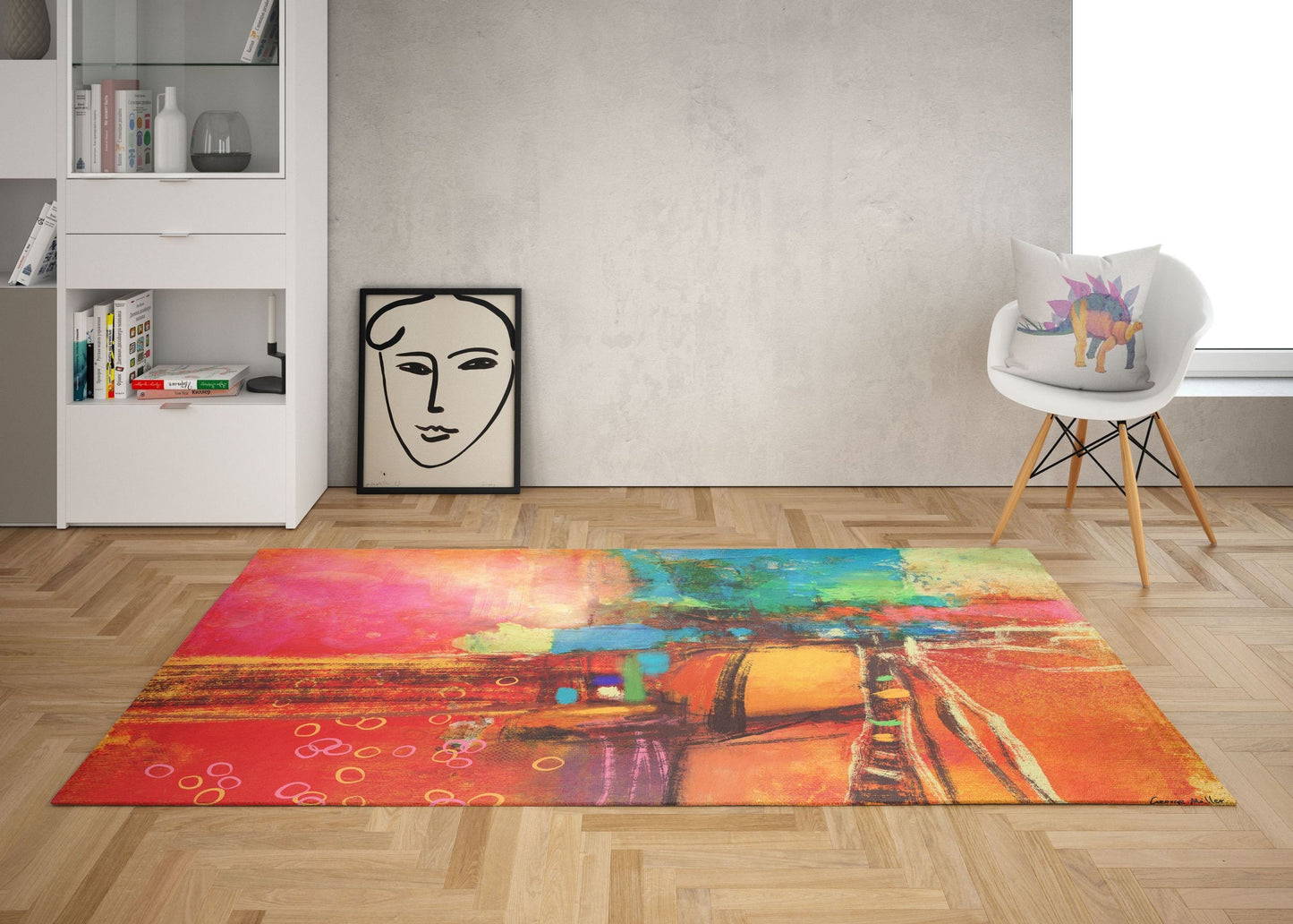 Decorative Rug, Large Area Rug, Durable Rug, Rectangle Rug, Red Carpet, , Modern Carpet, Floor Rug, Made In Usa, Flat Woven Rug