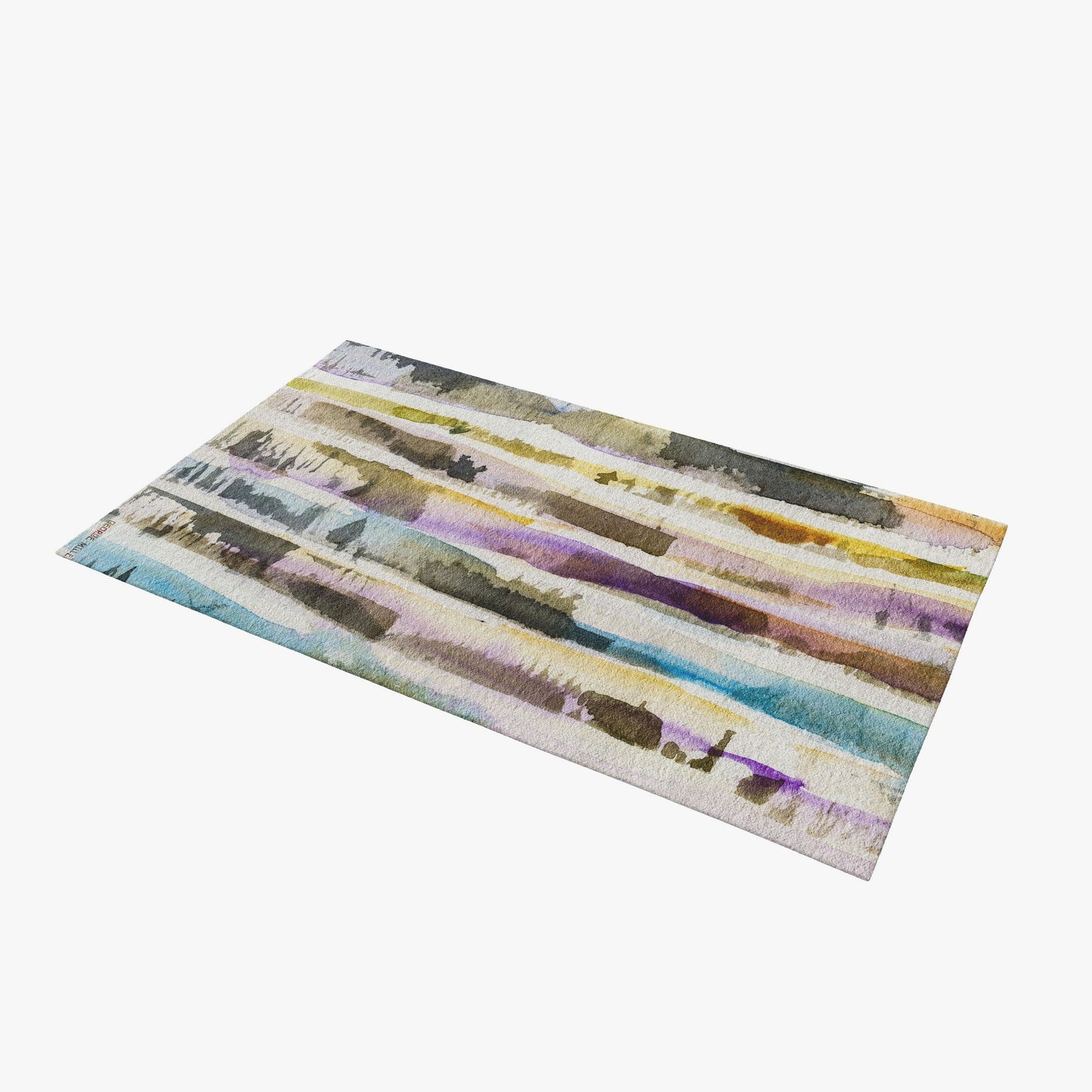 Area Rug, Large Rug 8X12, Thick Carpet, Rectangle Rug, Rainbow Rug, Abstract Rug, Modern Rugs, Living Room Rug, Made In Usa, Flat Woven Rug