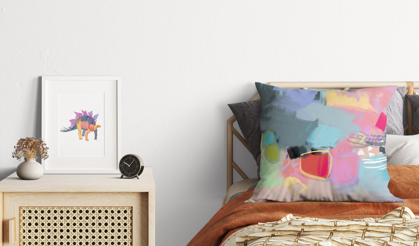 Throw Pillow Cover, Abstract Pillow, Original Art Pillow, Blue Pillow, Modern Pillow, Large Pillow Cases, Nursery Pillows, Fashion