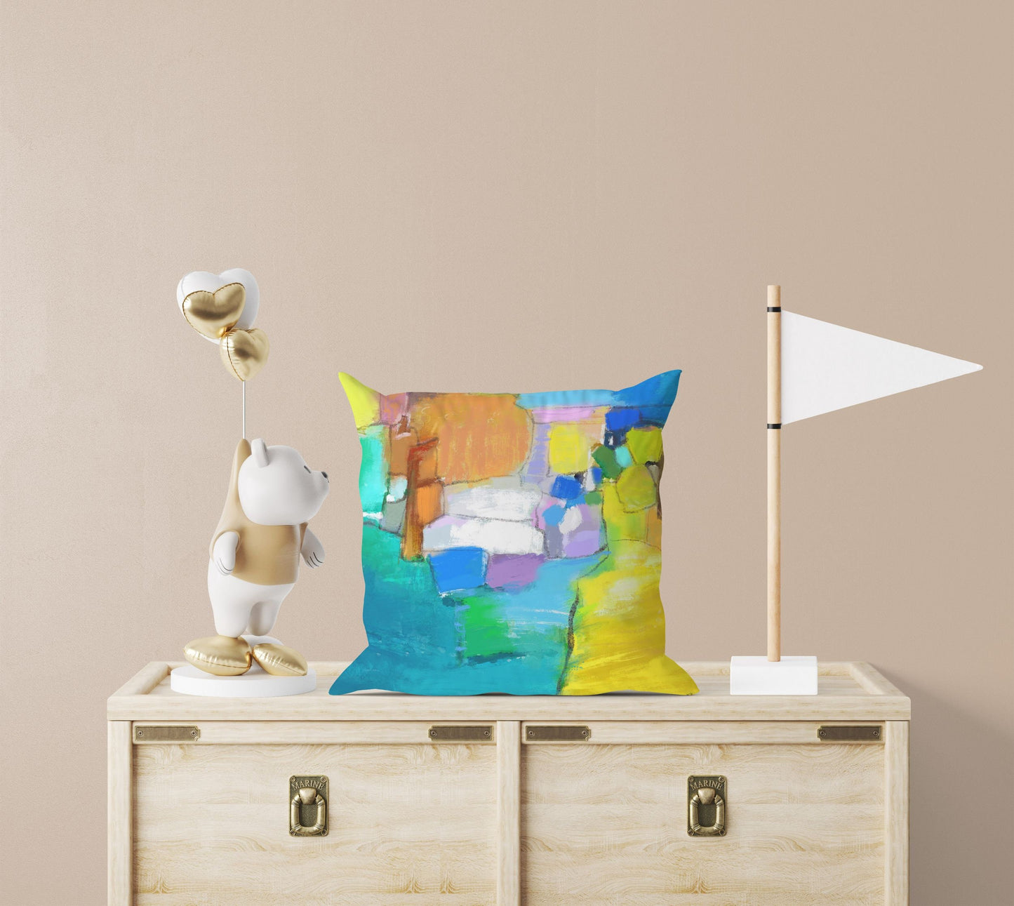Abstract Pillow Case, Soft Pillow Cases, Colorful Pillow Case, Modern Pillow, 24X24 Pillow Case, Home Decor Pillow, Indoor Pillow Cases