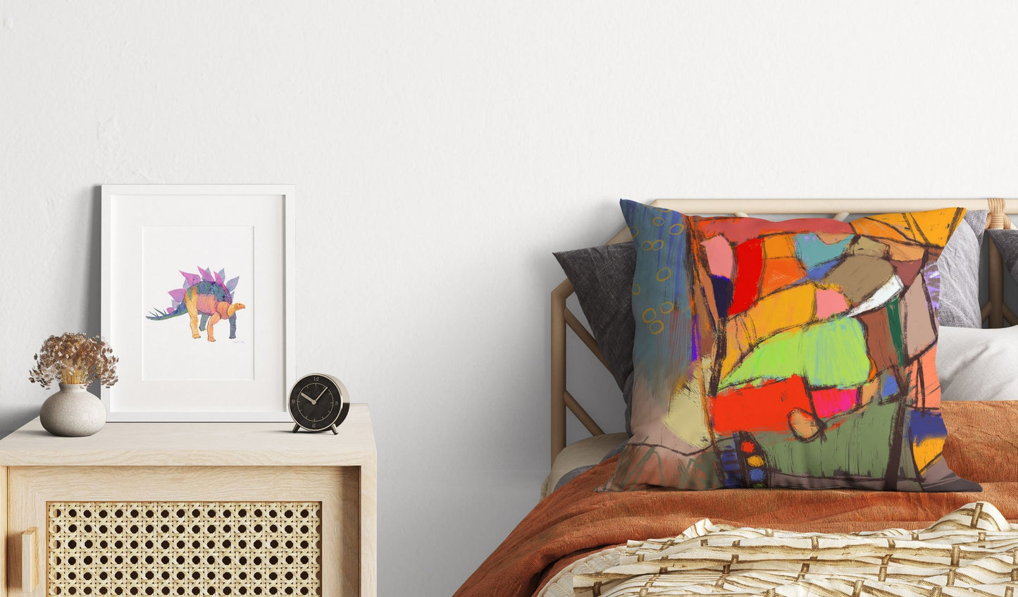 Abstract Throw Pillow, Designer Pillow, Colorful Pillow Case, Contemporary Pillow, Large Pillow Cases, Playroom Decor, Holiday Gift