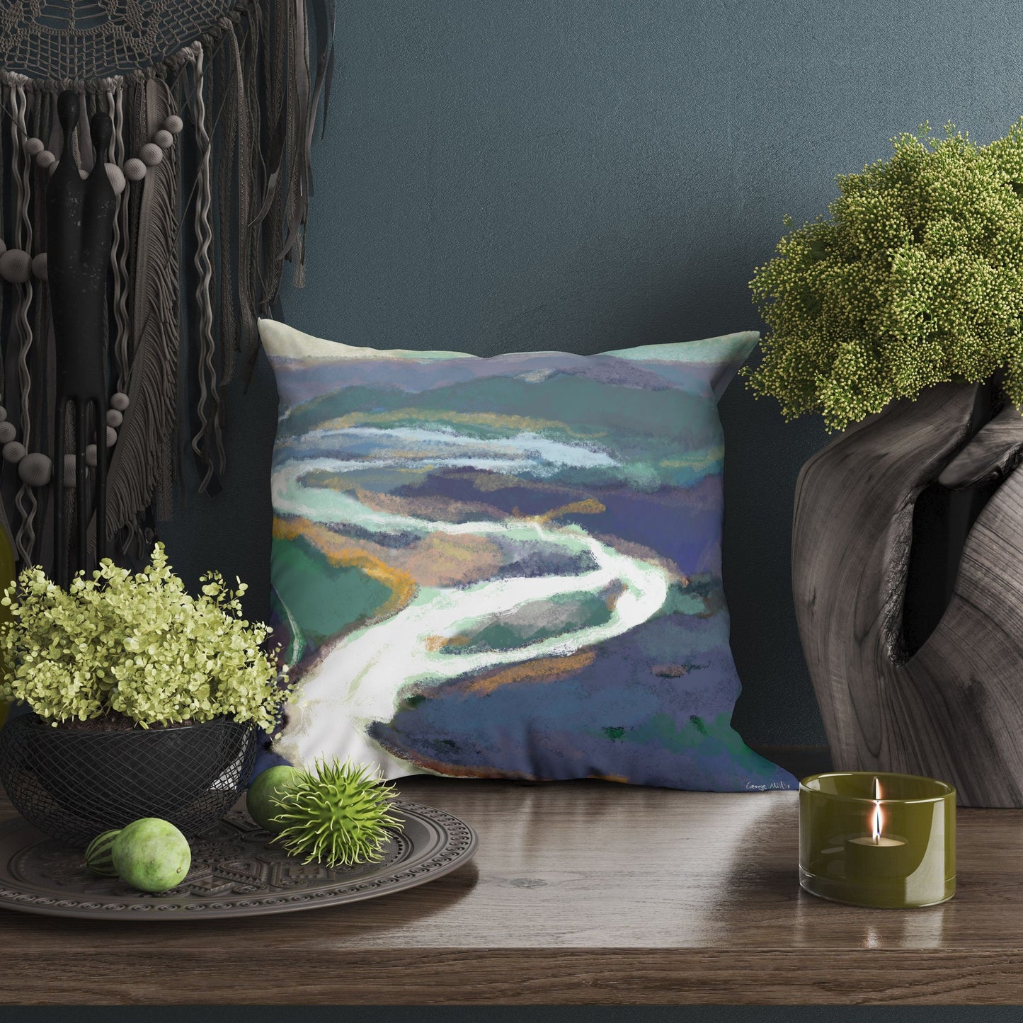 Pillow Case, Abstract Art Pillow, Art Pillow, Colorful Pillow Case, Beautiful Pillow, 24X24 Pillow Case, Home Decor Pillow, Sofa Pillows