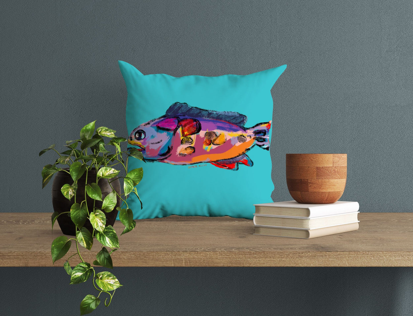 Tropical Fish Throw Pillow Cover, Tropical Pillow Cases, Cute Pillow Cases, Square Pillow, Home Decor Pillow, Pillow Cases For Kids