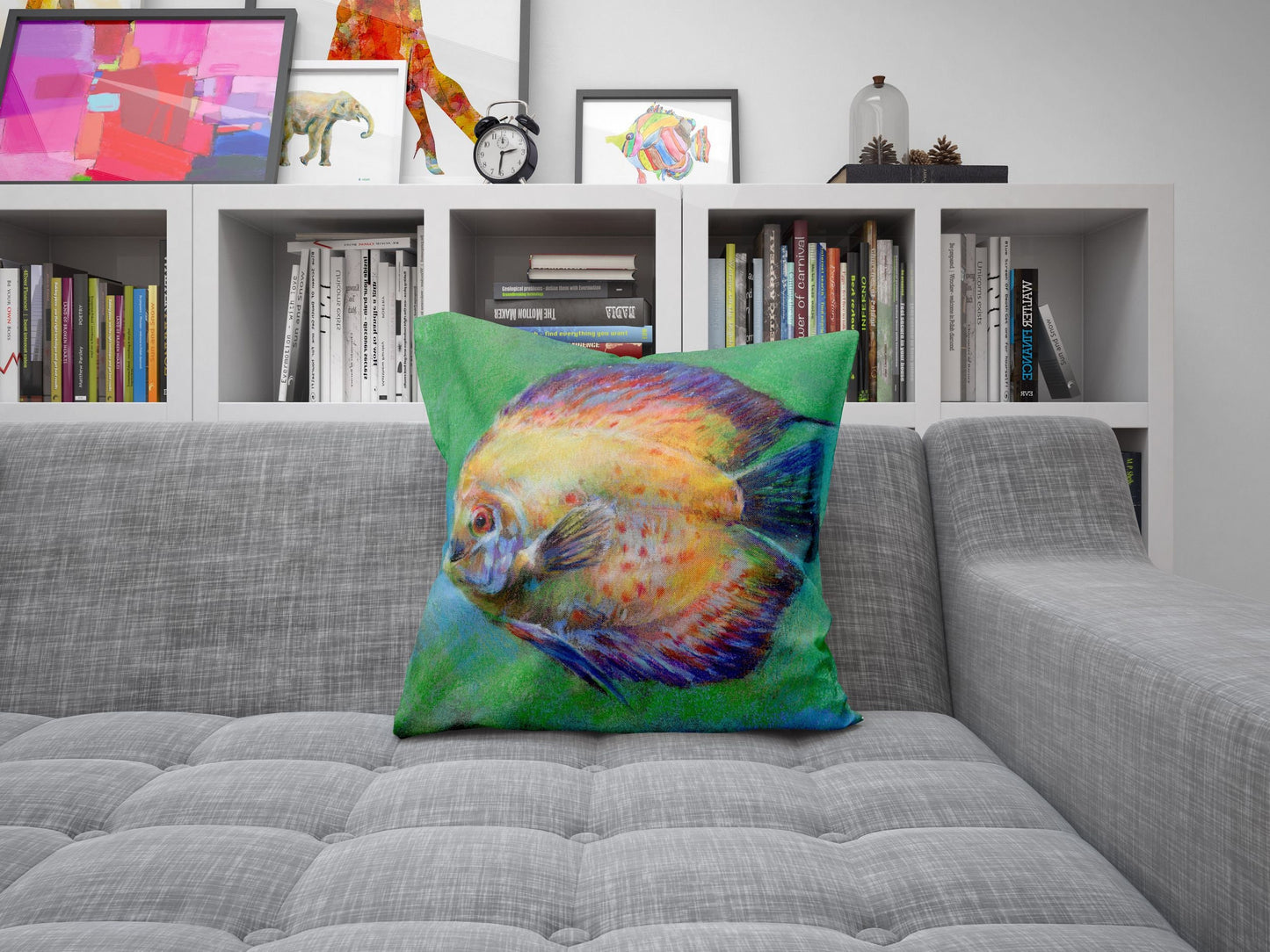 Tropical Fish, Watercolor Pillow Cases, Throw Pillow Cover, Tropical Pillow Cases, Soft Pillow Case, Colorful Pillow Case, Cute Pillow Cases