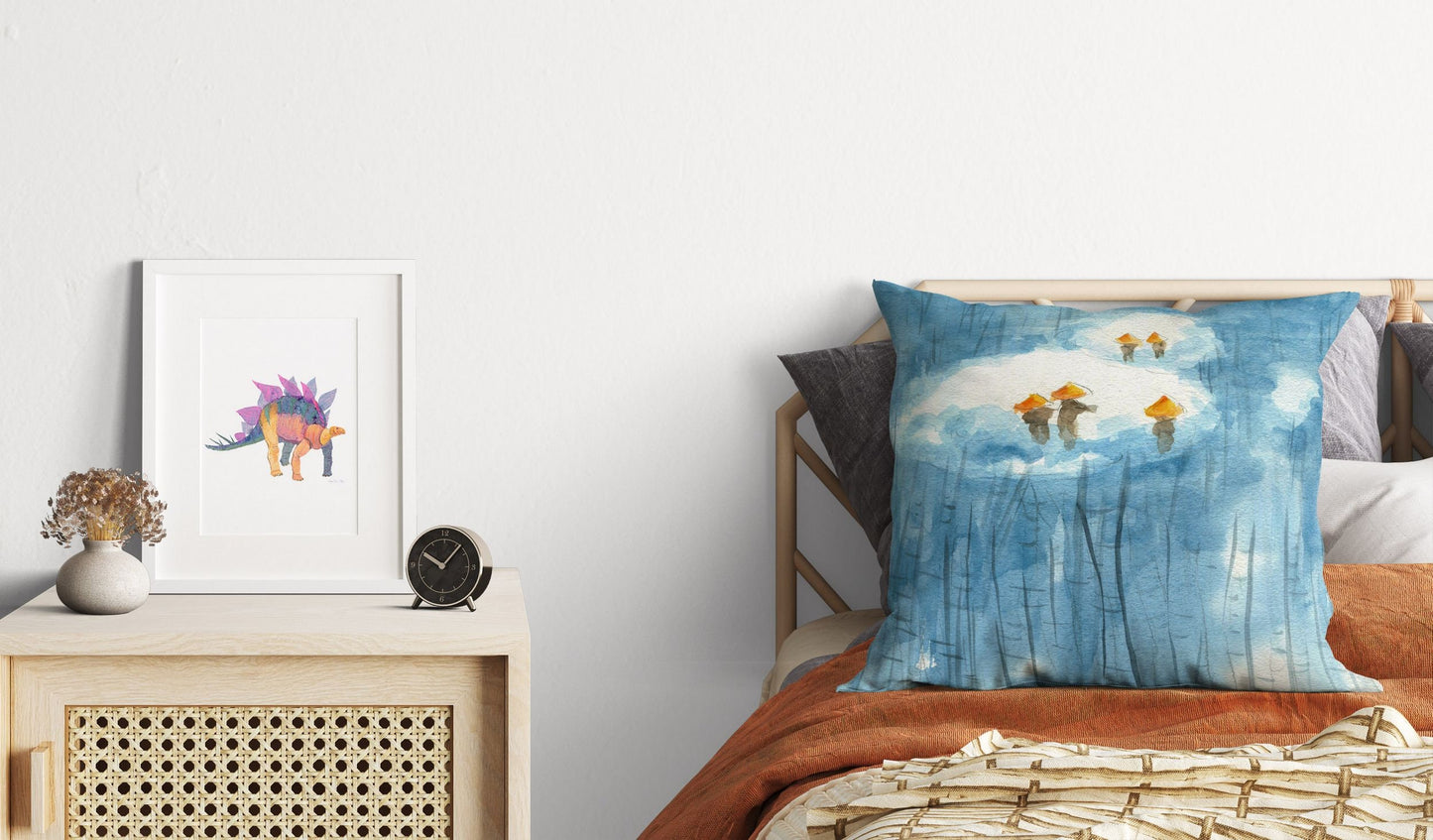Fantasy Throw Pillow Cover, Abstract Pillow, Soft Pillow Cases, Blue Pillow, Cute Pillow Cases, 18 X 18 Pillow Covers, Housewarming Gift