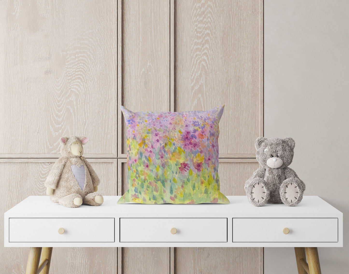 Throw Pillow Cover, Floral Throw Pillow, Artist Pillow, Colorful Pillow Case, Modern Pillow, Pillow Covers 20X20, Farmhouse Decor