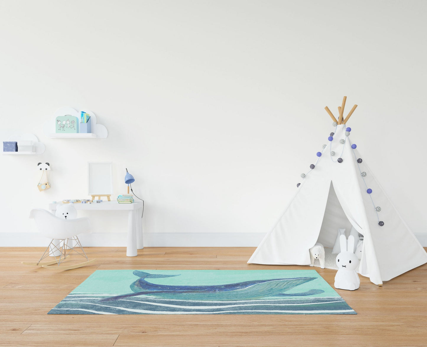 Kids Area Rug, Thick Carpet, Rectangle Area Rug, Blue Area Rug, Blue Whale, Stylish Carpet, Floor Rugs, Made In Usa, Flat Woven Rug