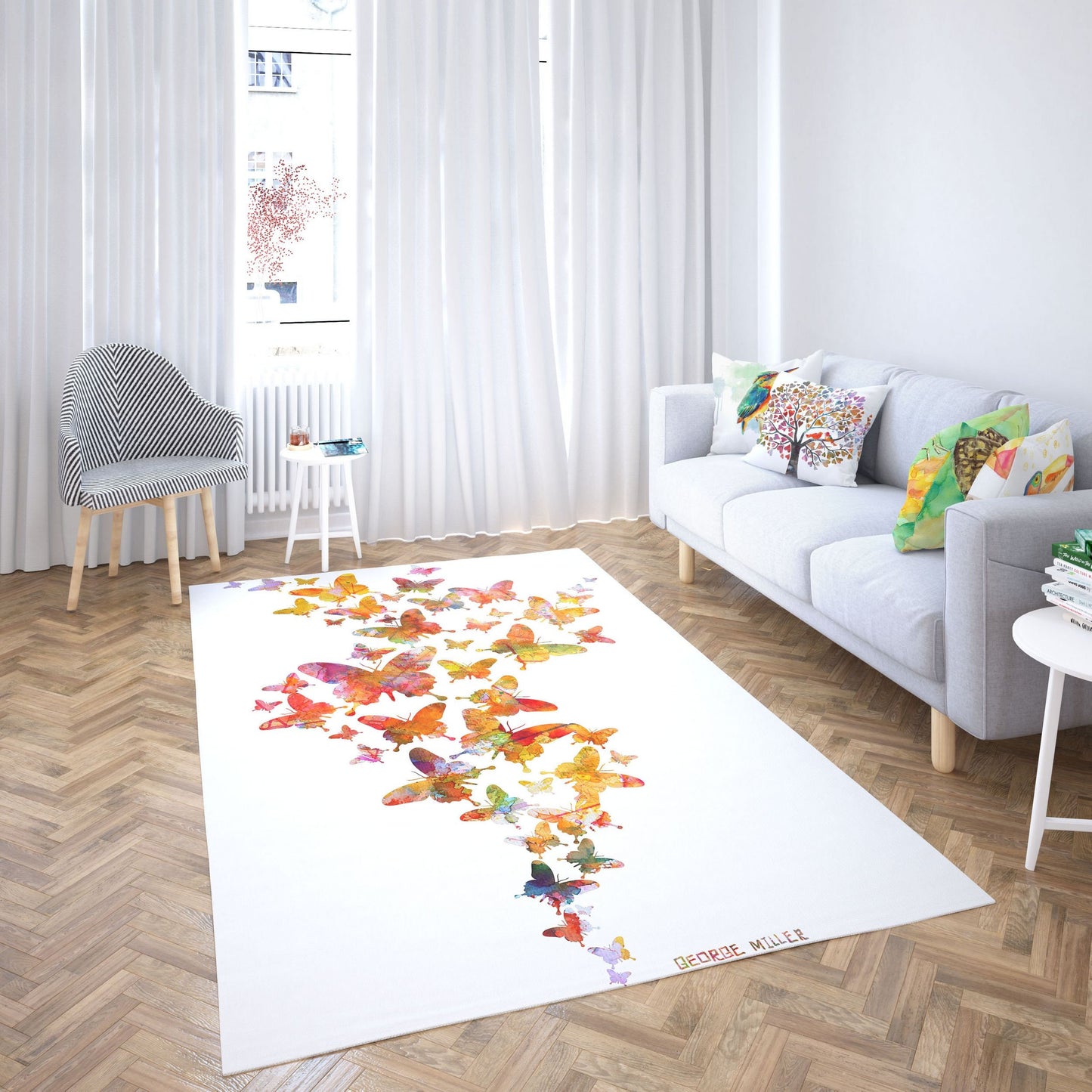 Rugs And Carpet, Area Rug, Thick Carpet, Rectangle Rugs, Colorful Rug, Stylish Carpet, Bedroom Rug, Made In USA, Flat Woven Rug