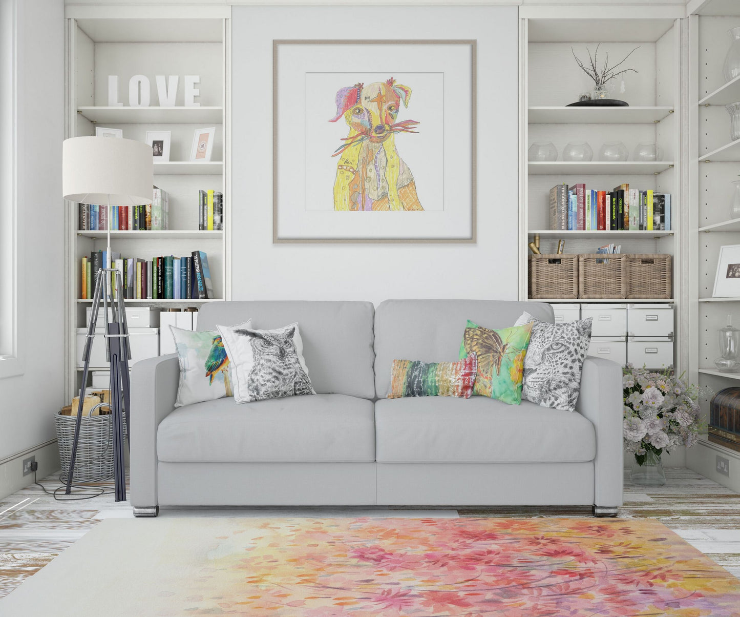 Rugs And Carpet, Oversize Rug, Thick Carpet, Rectangle Area Rug, Colorful Rug, Floral Rug, Modern Carpet, Home And Living, Made In USA